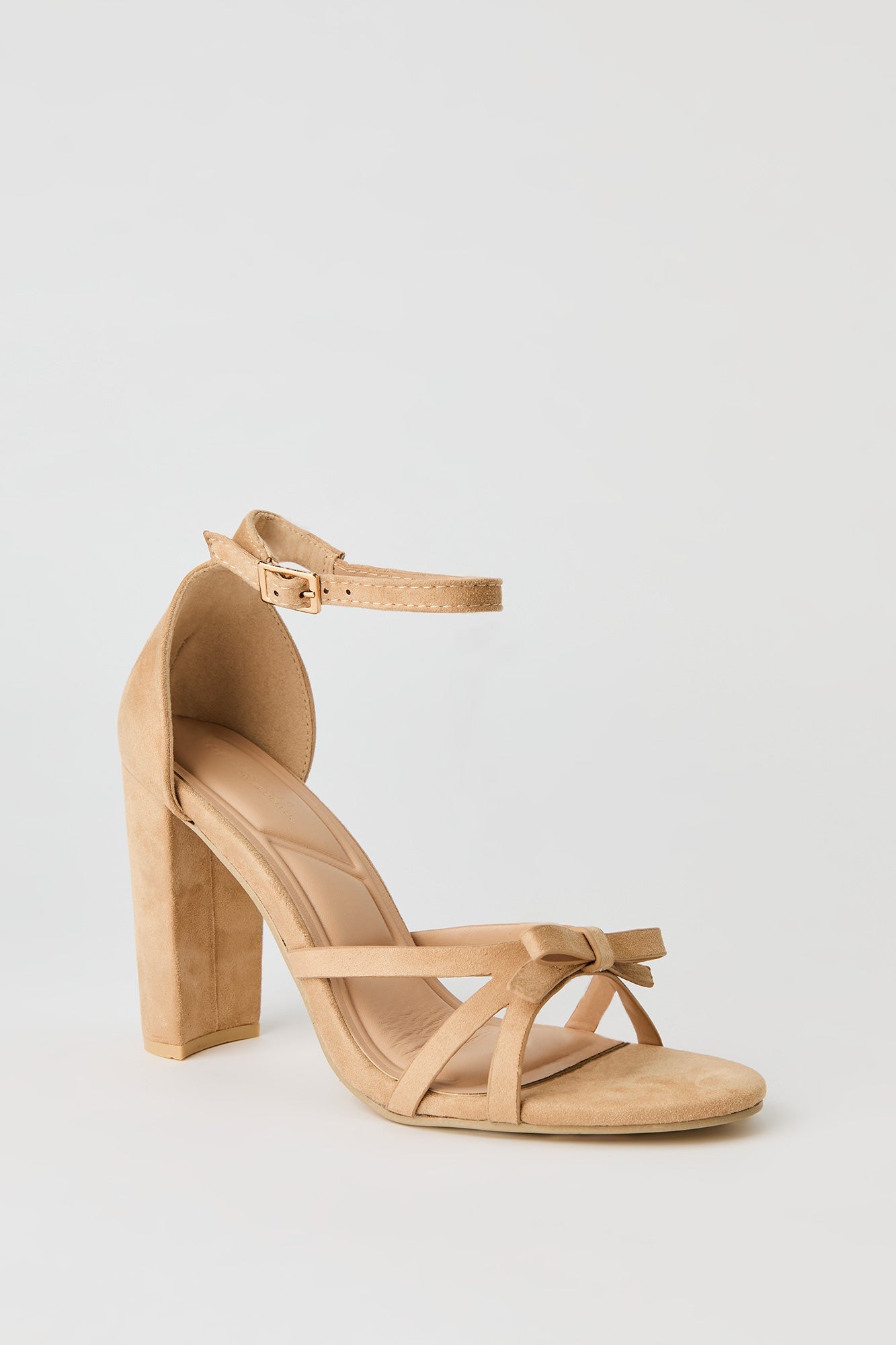 Strappy Bow Ankle Strap High Heel