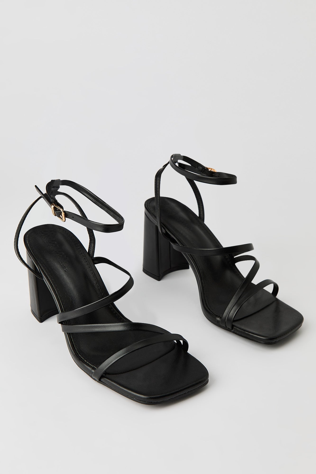 Strappy Ankle Strap Block Heel
