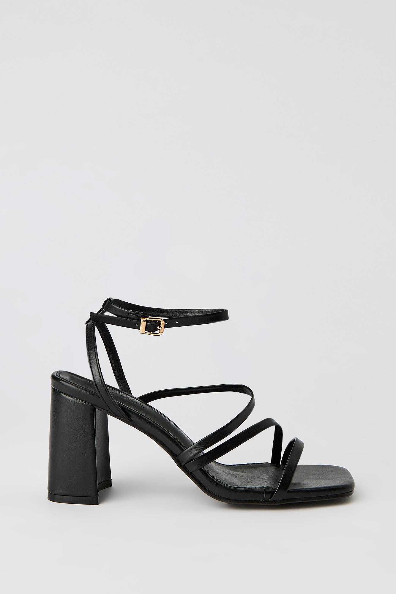 Strappy Ankle Strap Block Heel