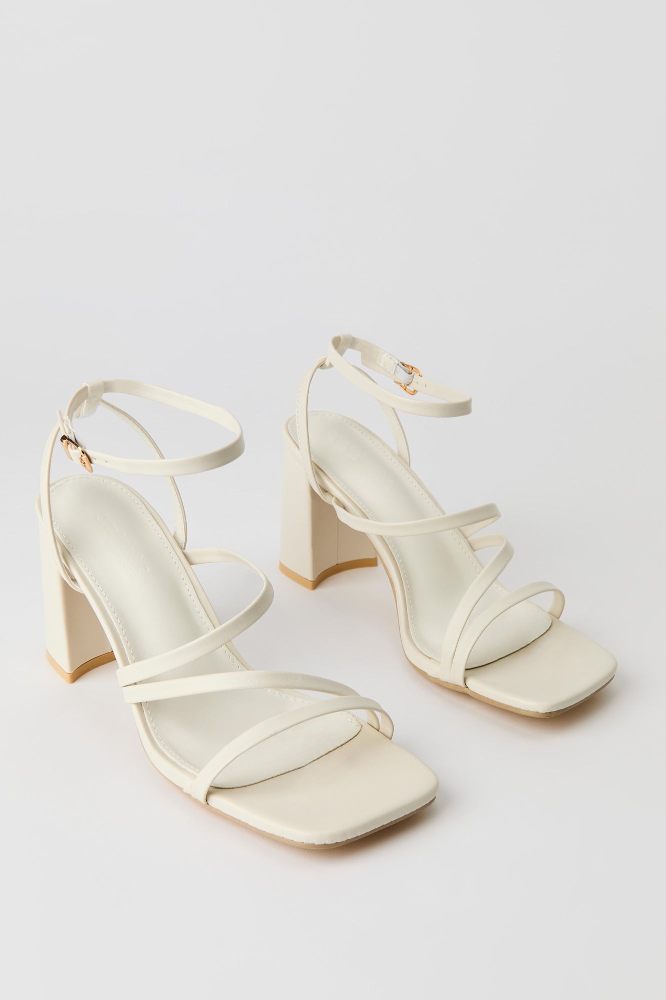 Strappy Ankle Strap Block Heel