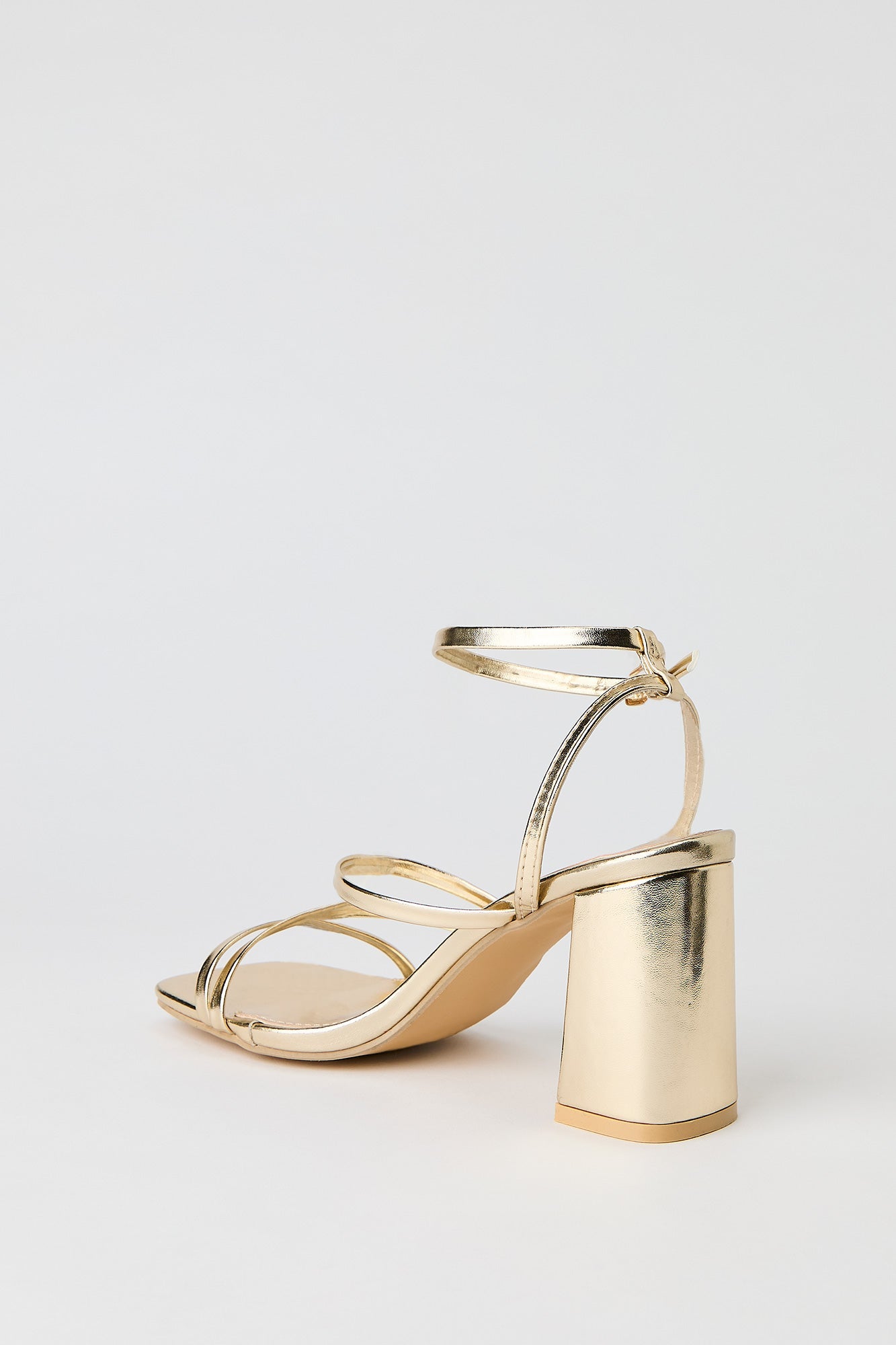 Strappy Ankle Strap Block Heel