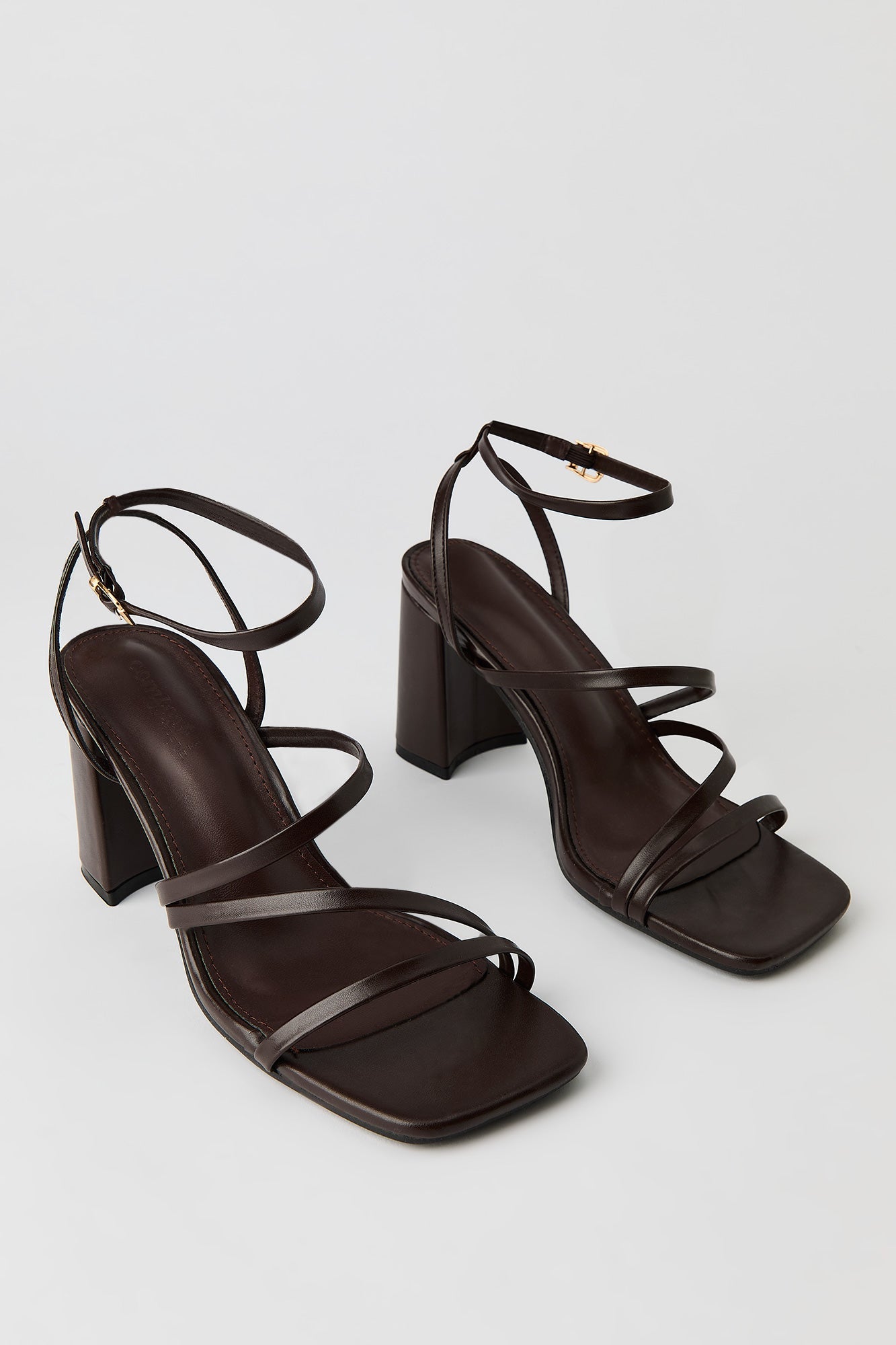 Strappy Ankle Strap Block Heel