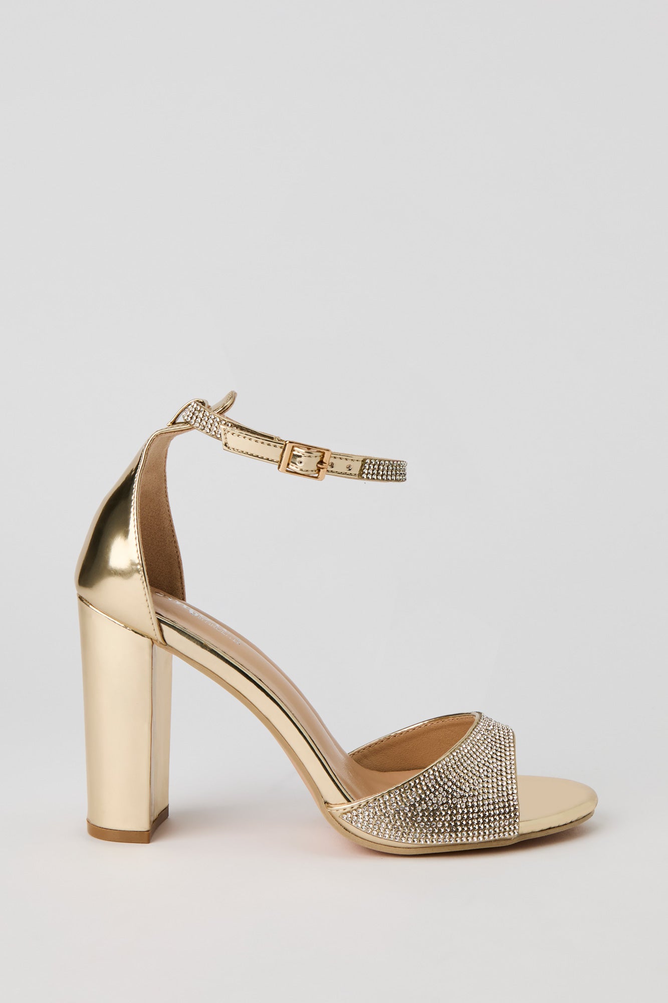 Rhinestone Ankle Band High Heel
