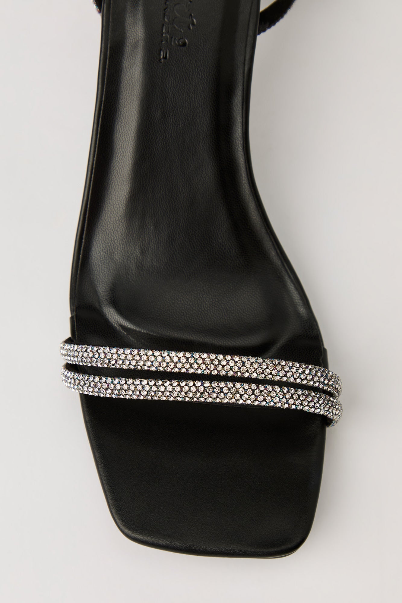 Rhinestone Strappy Kitten Heel