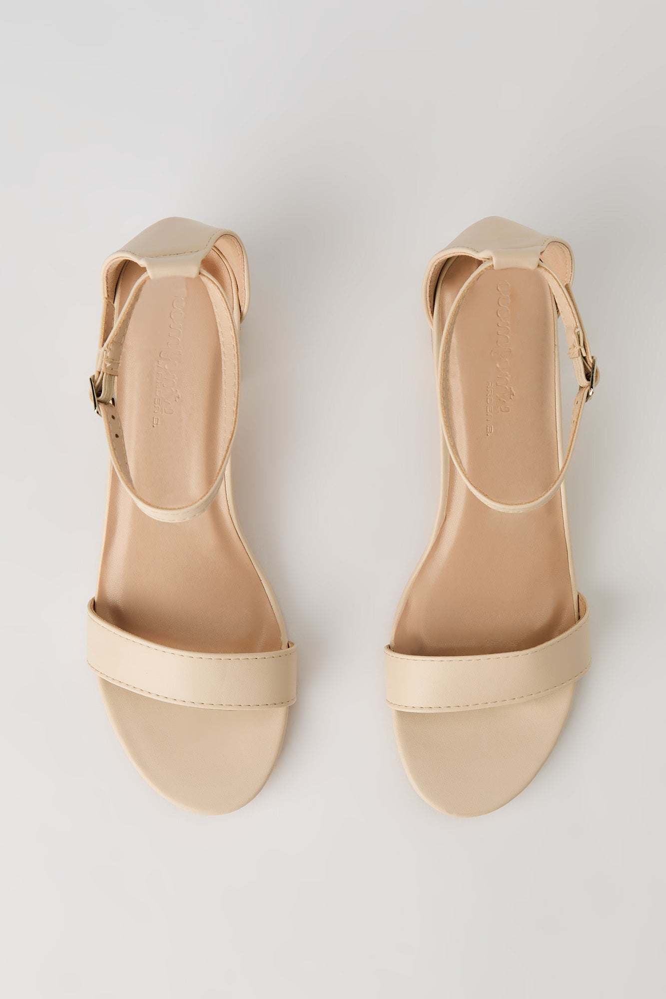 Faux Leather Ankle Strap Heel