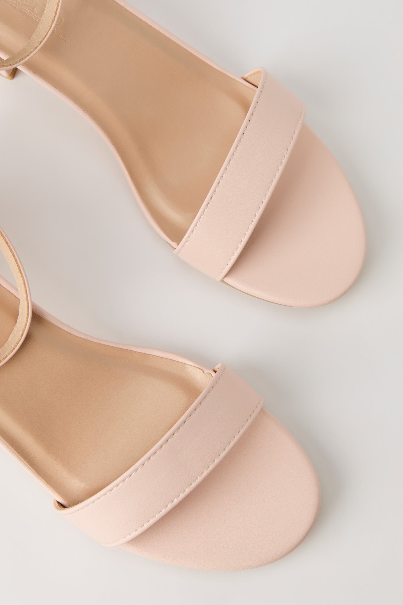 Faux Leather Ankle Strap Heel