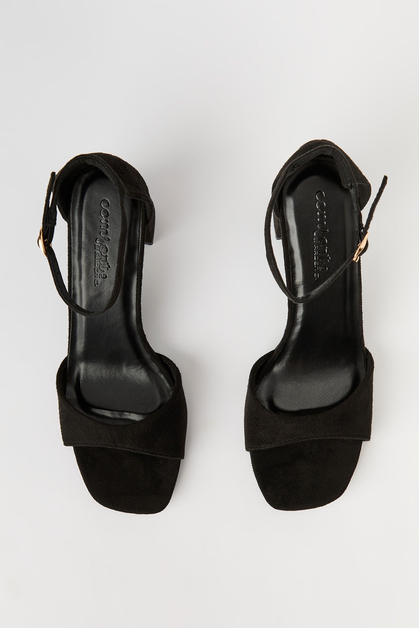 Faux Suede Ankle Strap Heel