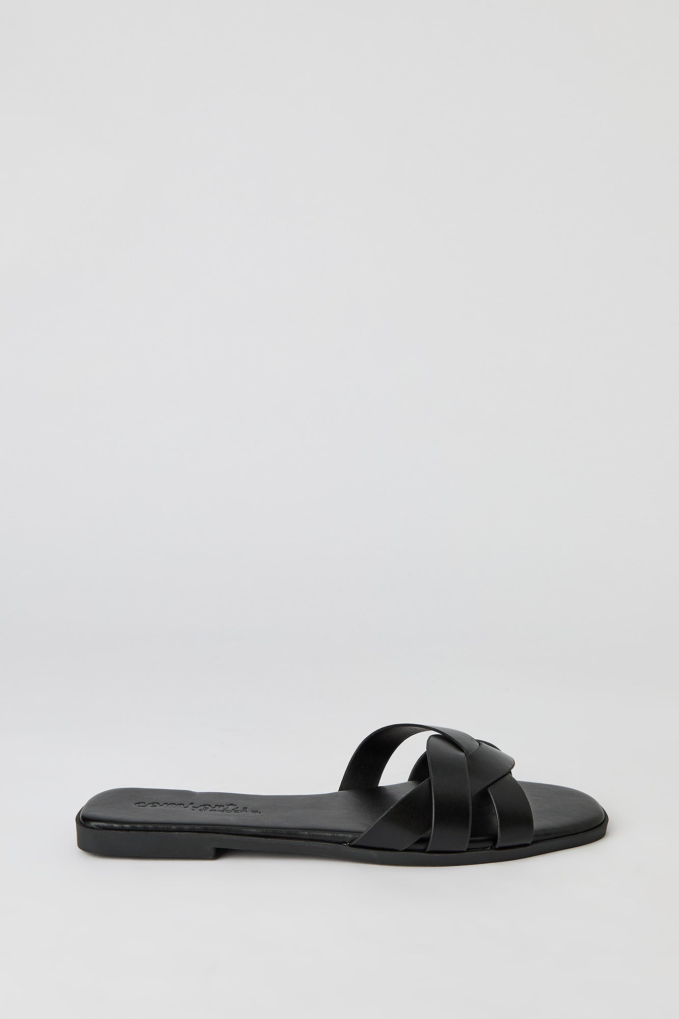 Faux Leather Braided Sandal