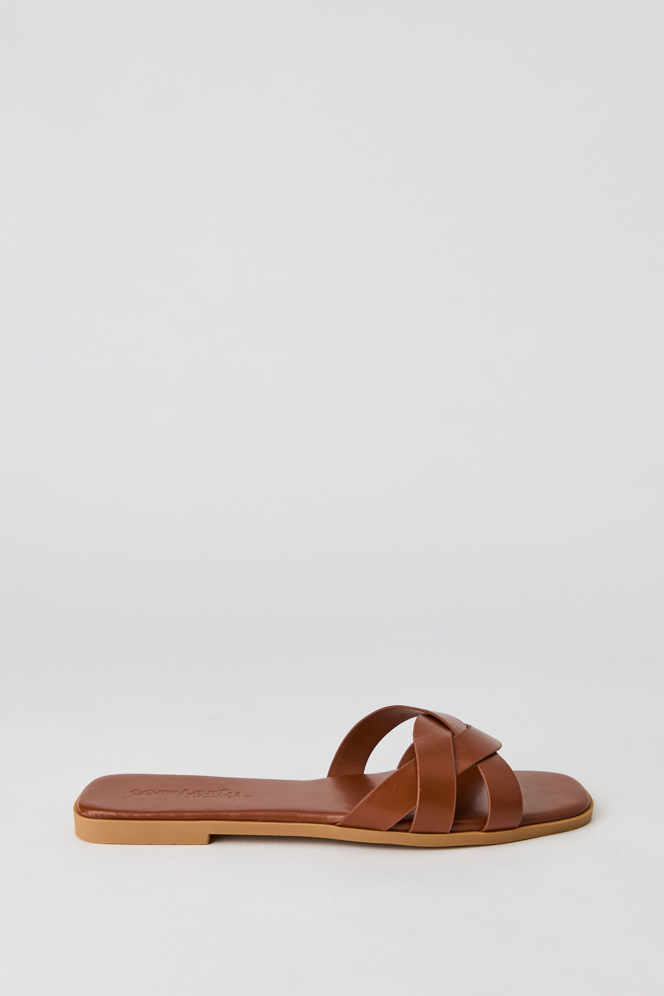 Faux Leather Braided Sandal
