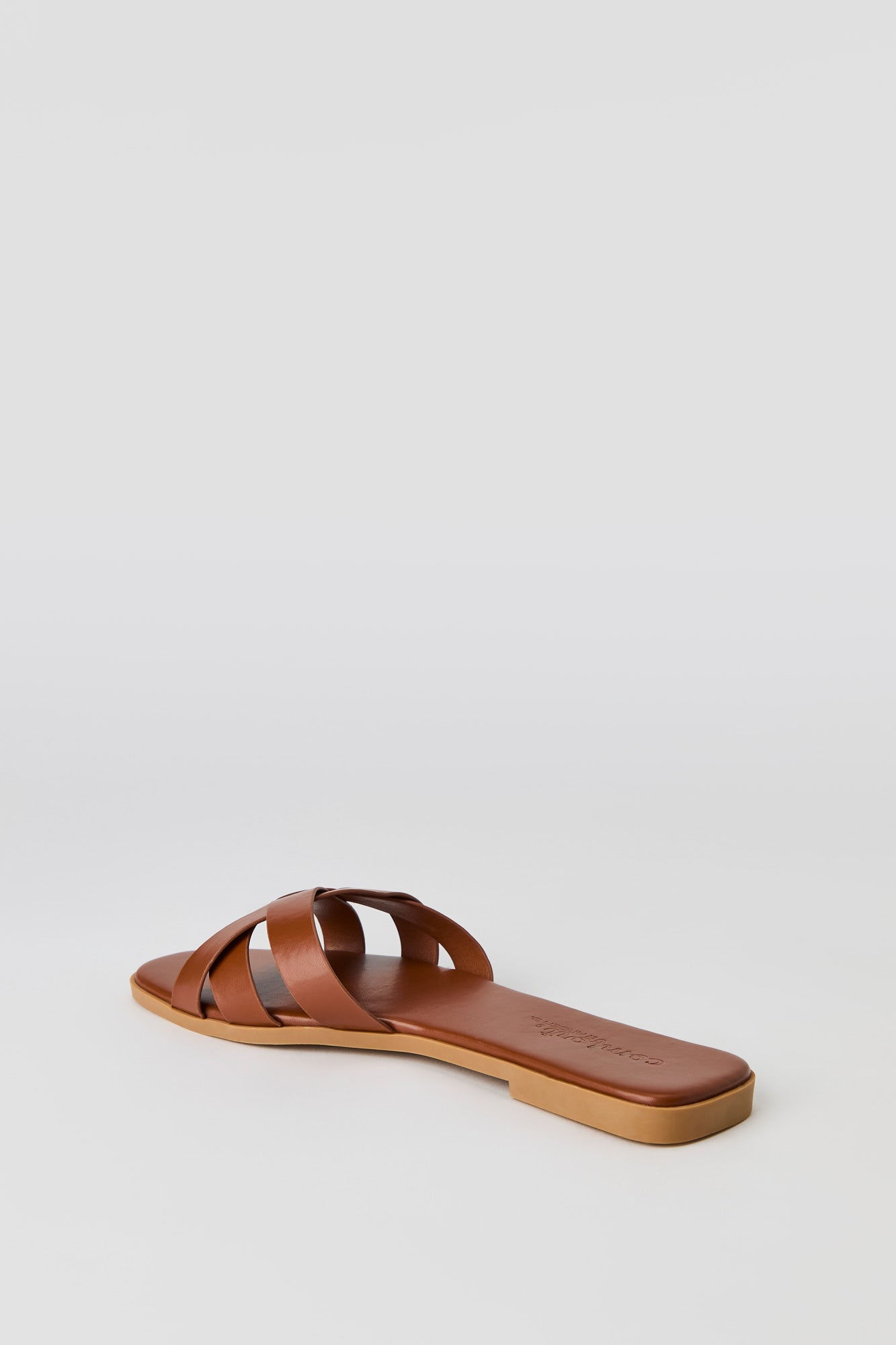 Faux Leather Braided Sandal