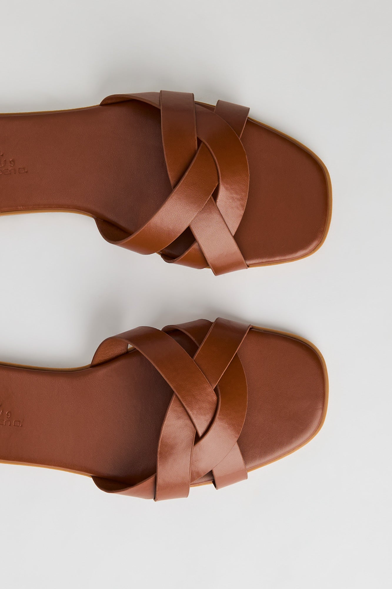 Faux Leather Braided Sandal