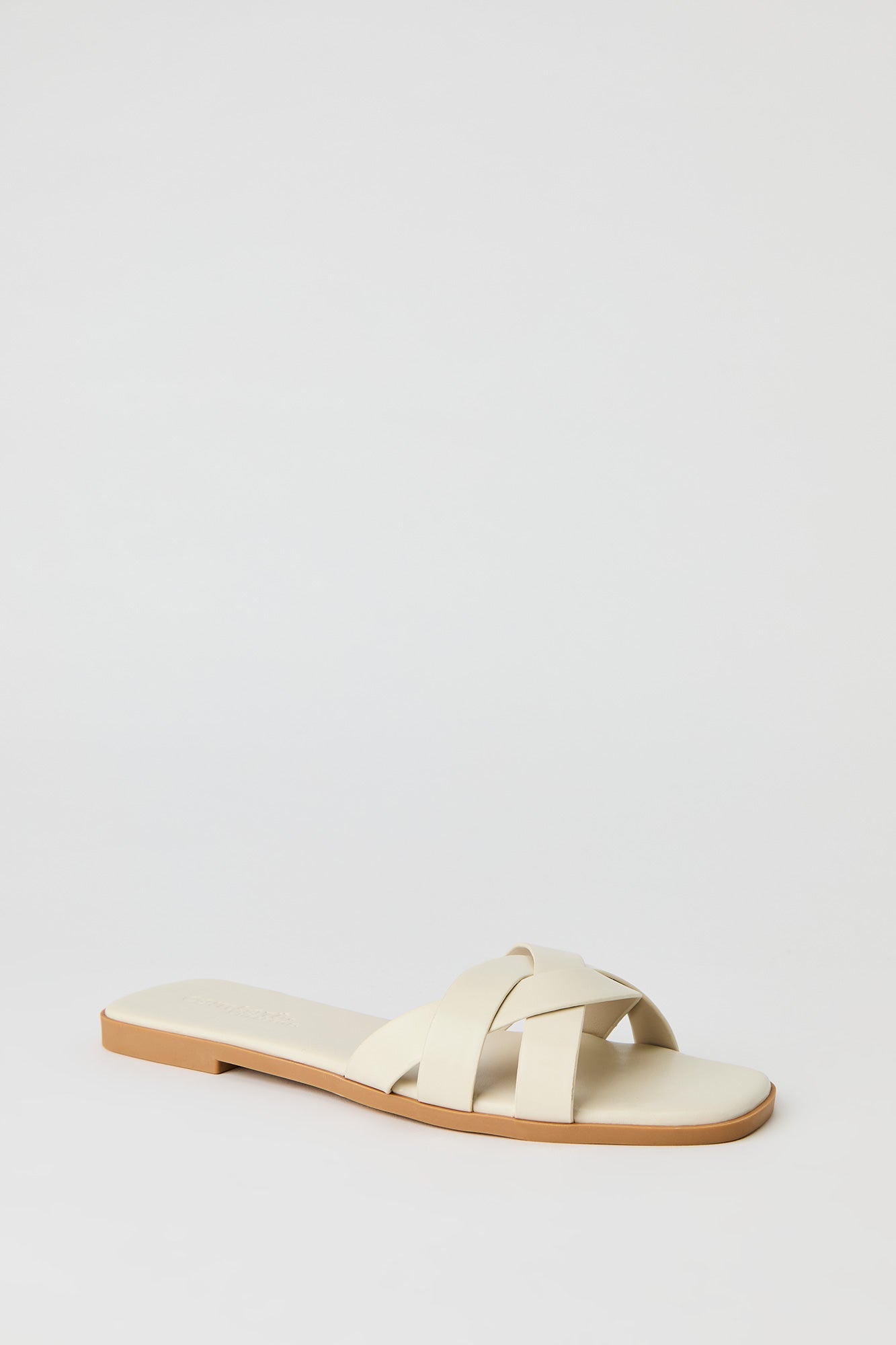 Faux Leather Braided Sandal