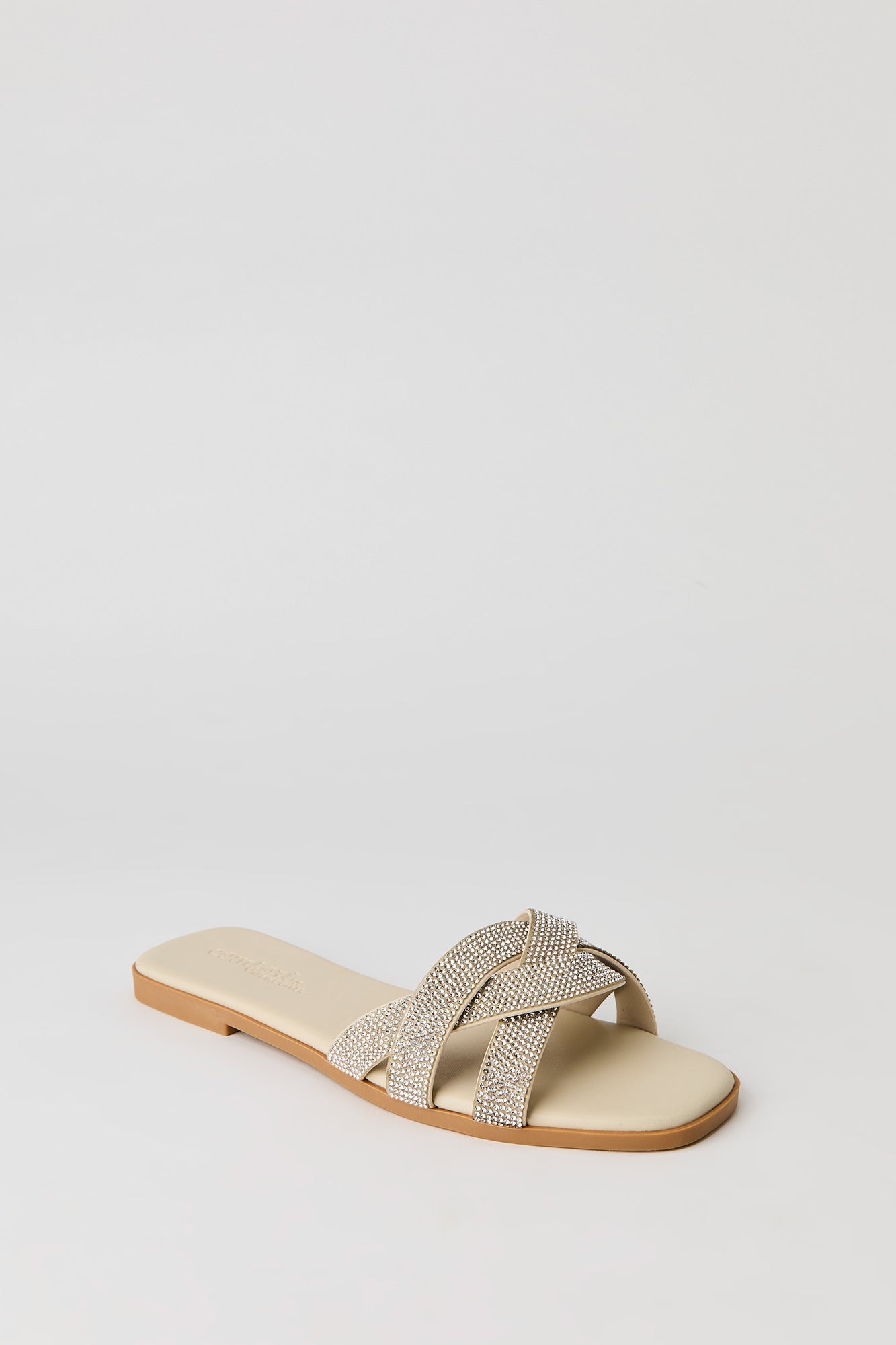 Rhinestone Twisted Band Sandal
