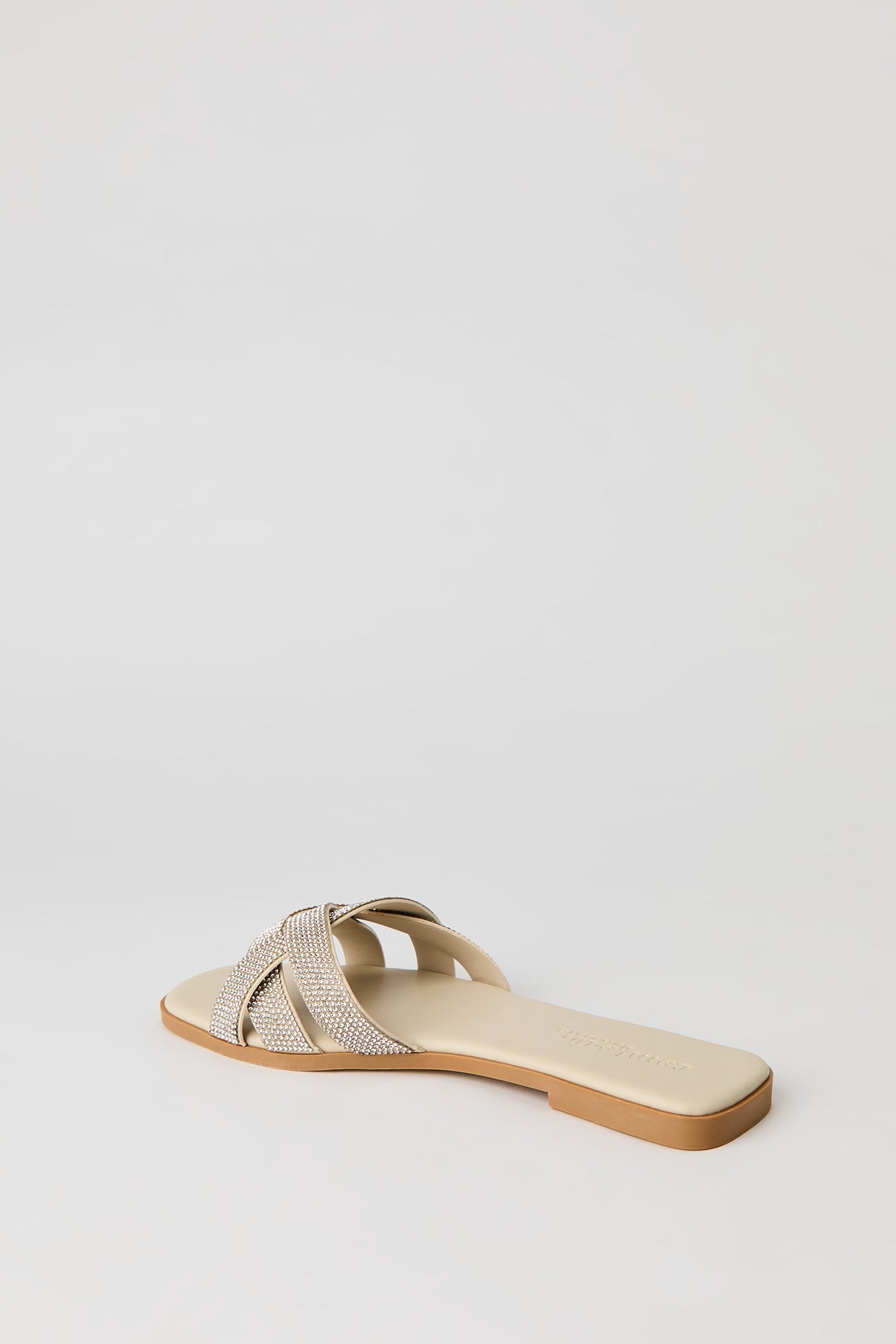 Rhinestone Twisted Band Sandal