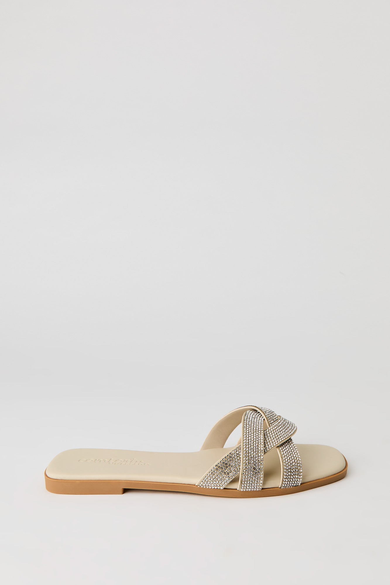 Rhinestone Twisted Band Sandal