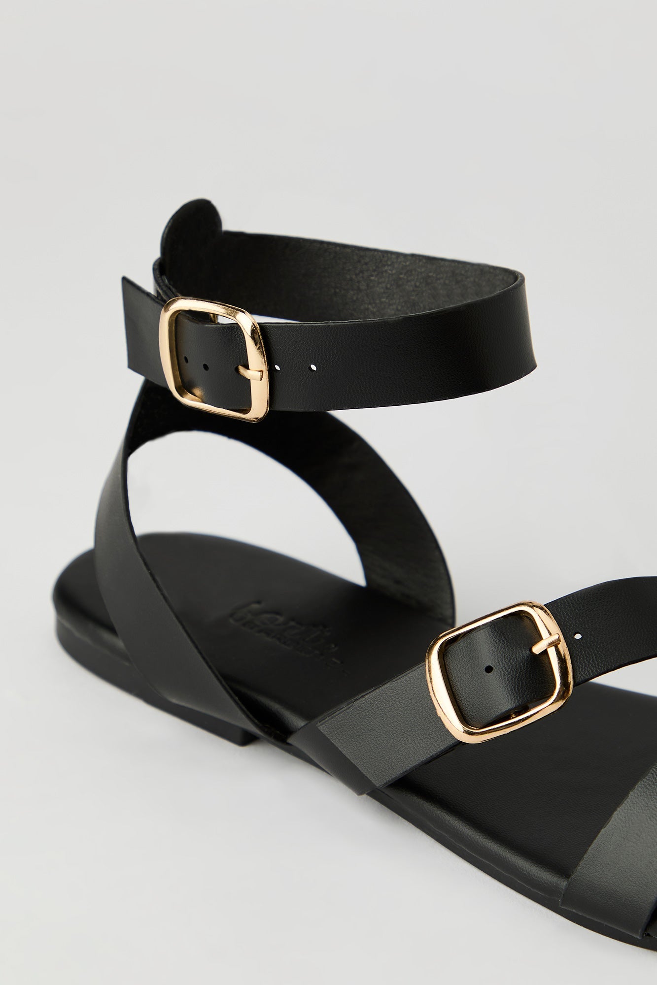 Double Buckle Ankle Sandal