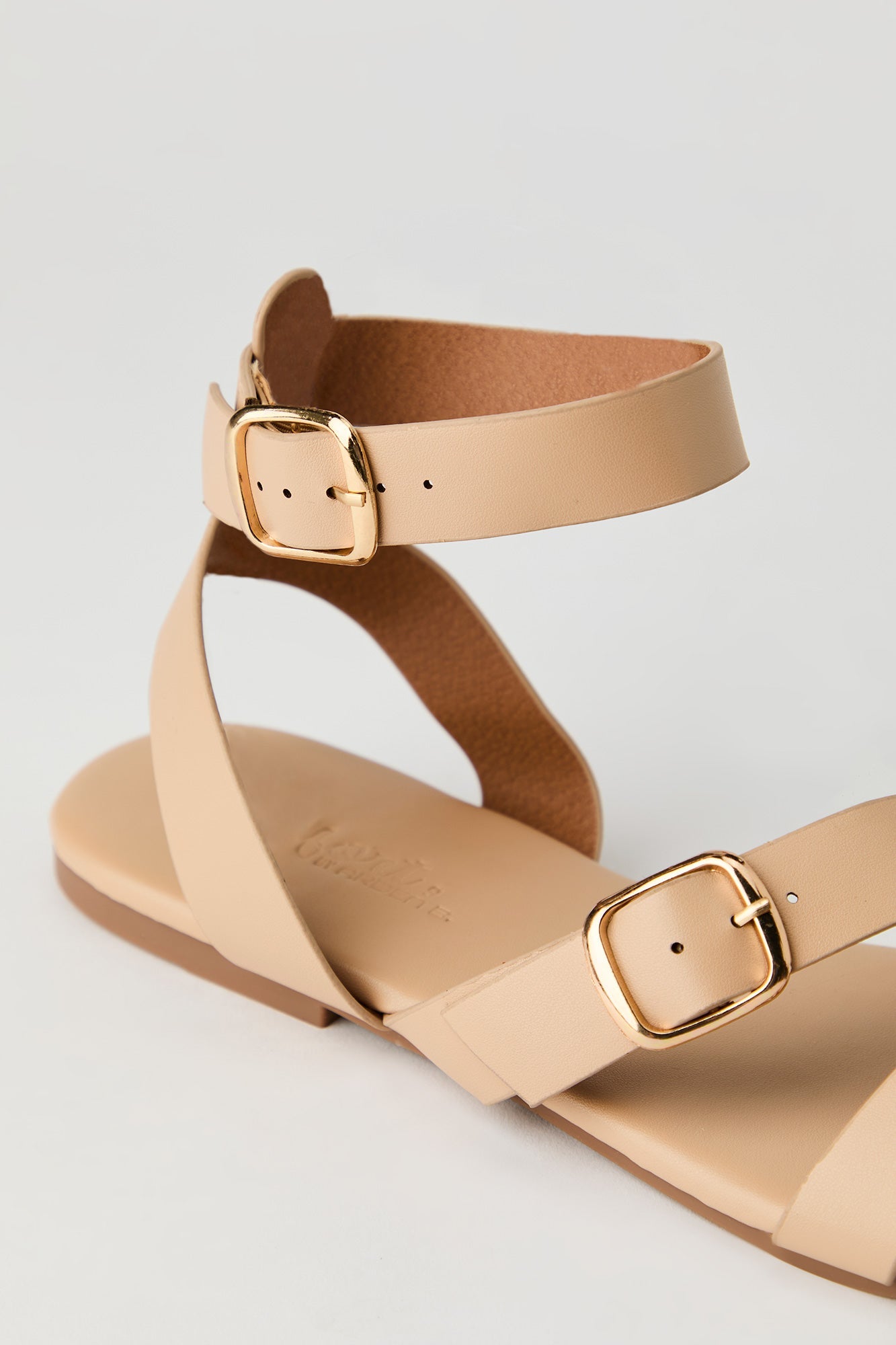 Double Buckle Ankle Sandal