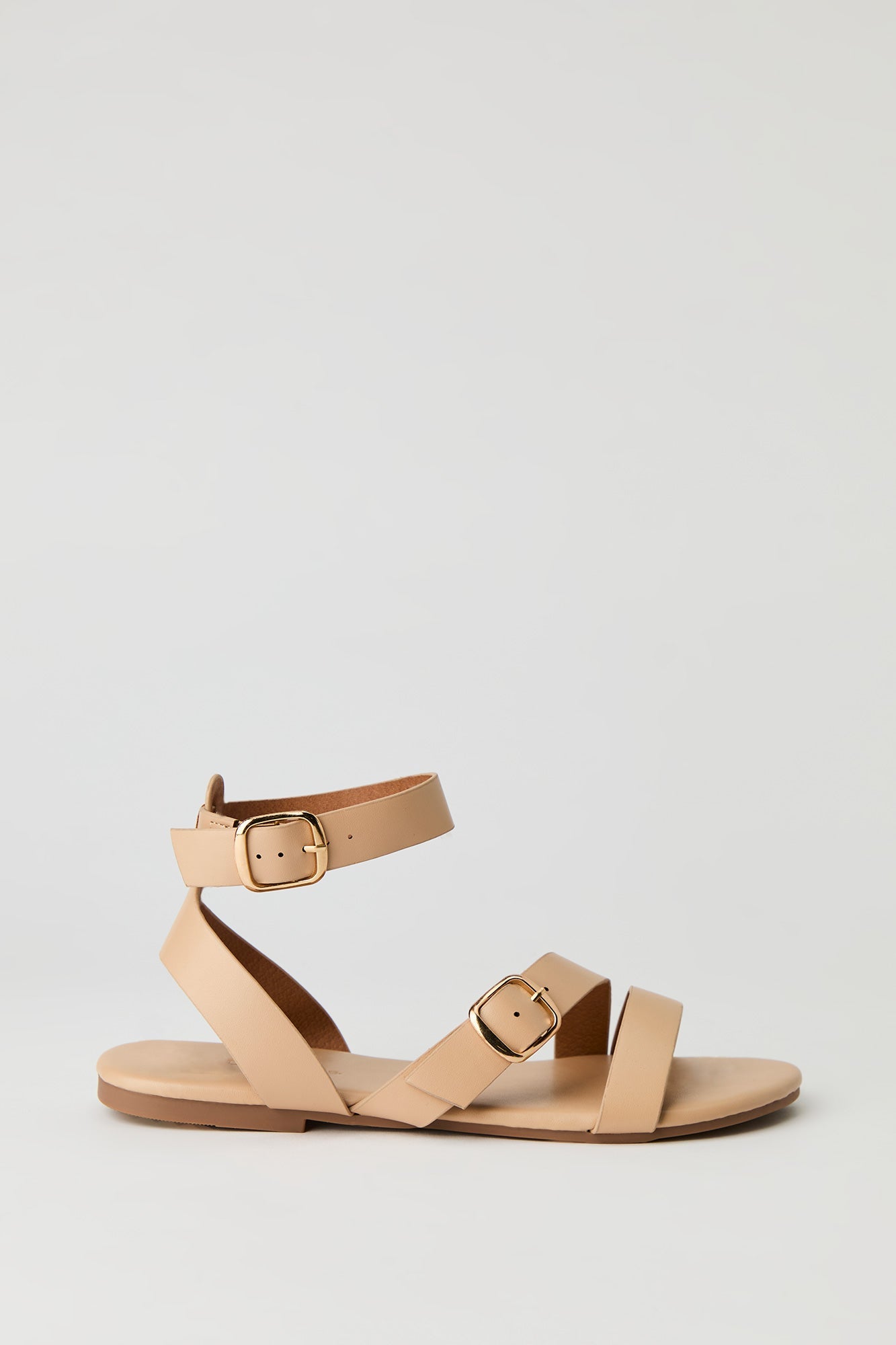 Double Buckle Ankle Sandal