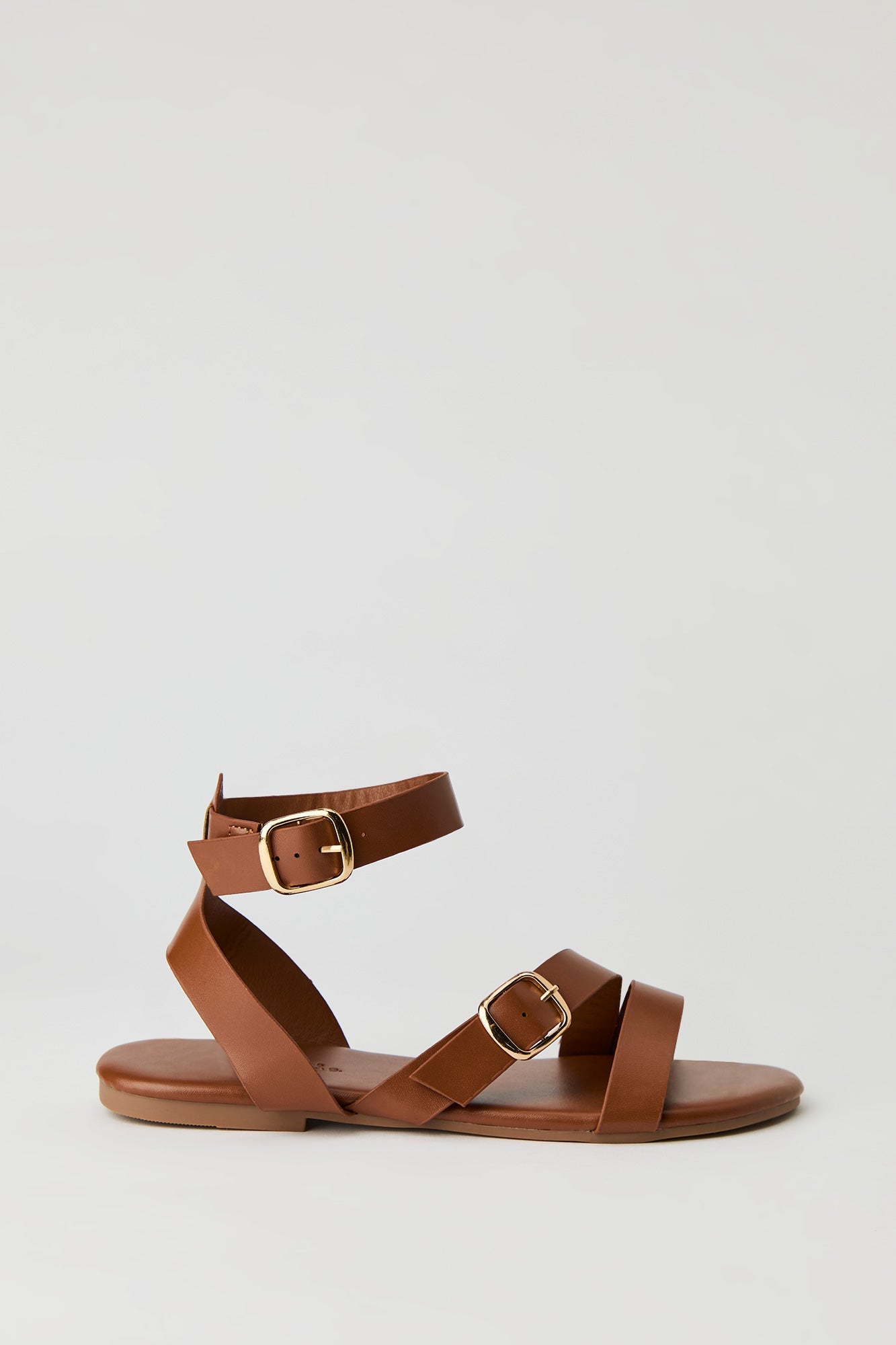 Double Buckle Ankle Sandal