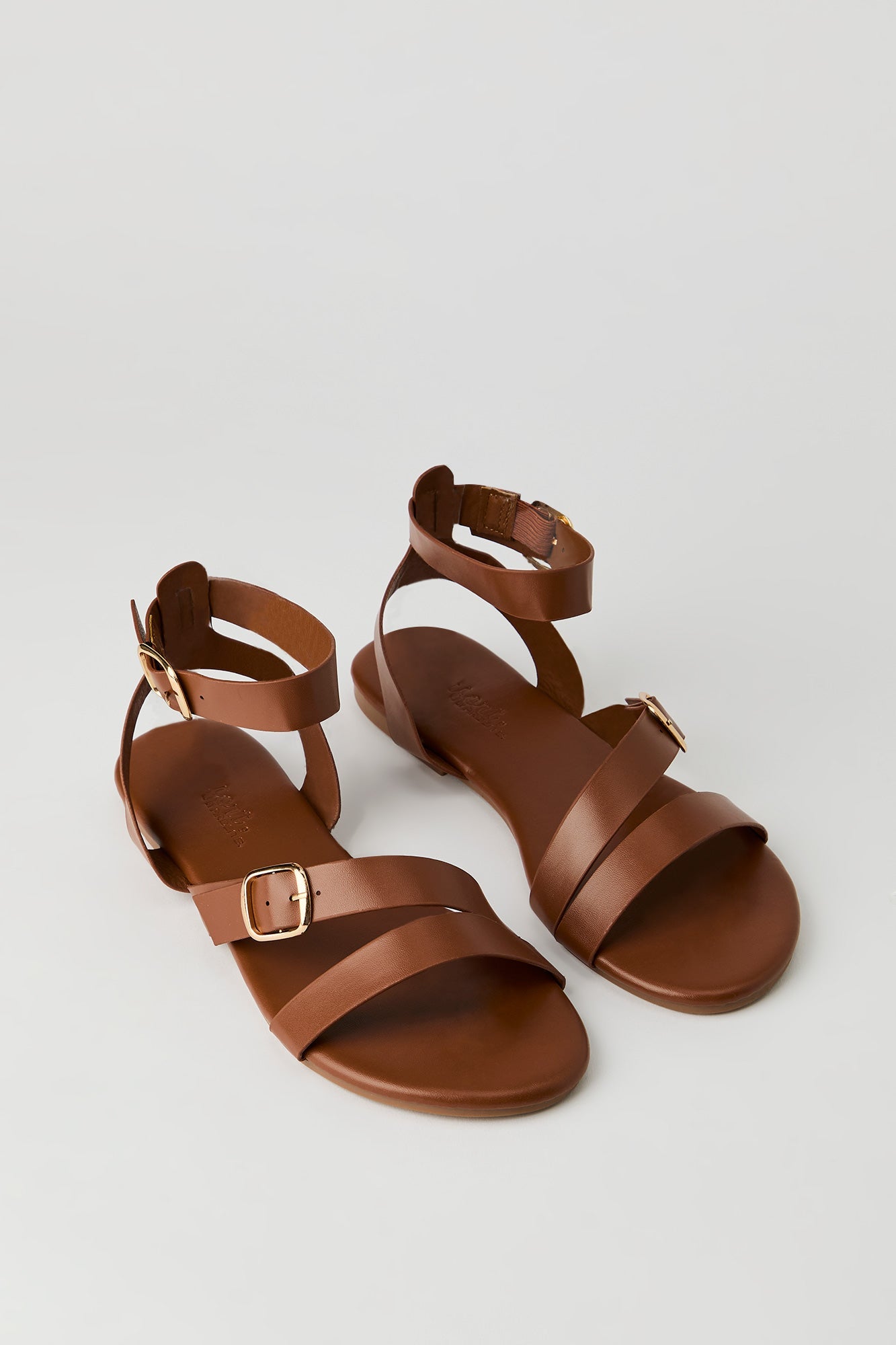 Double Buckle Ankle Sandal