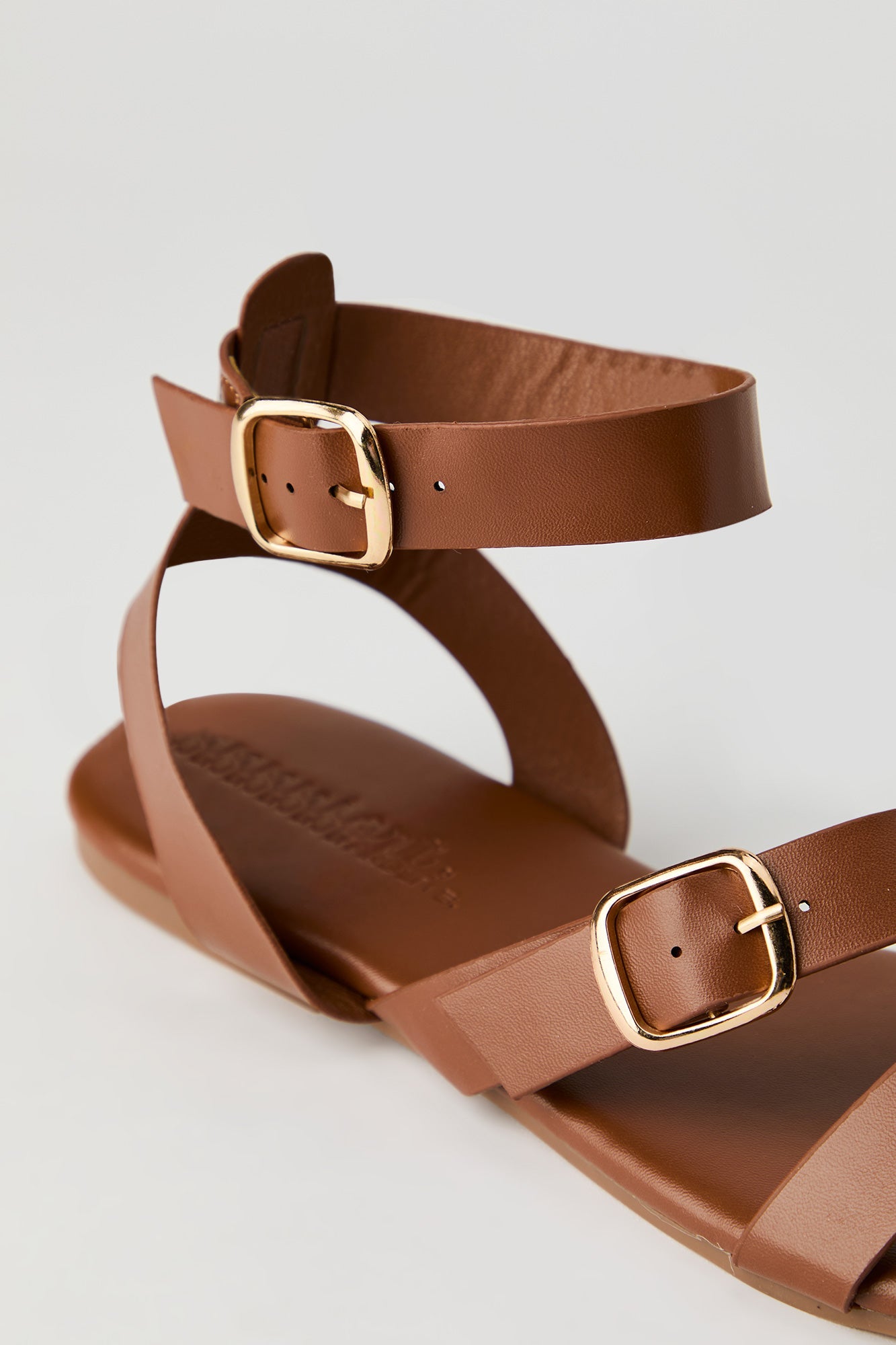 Double Buckle Ankle Sandal