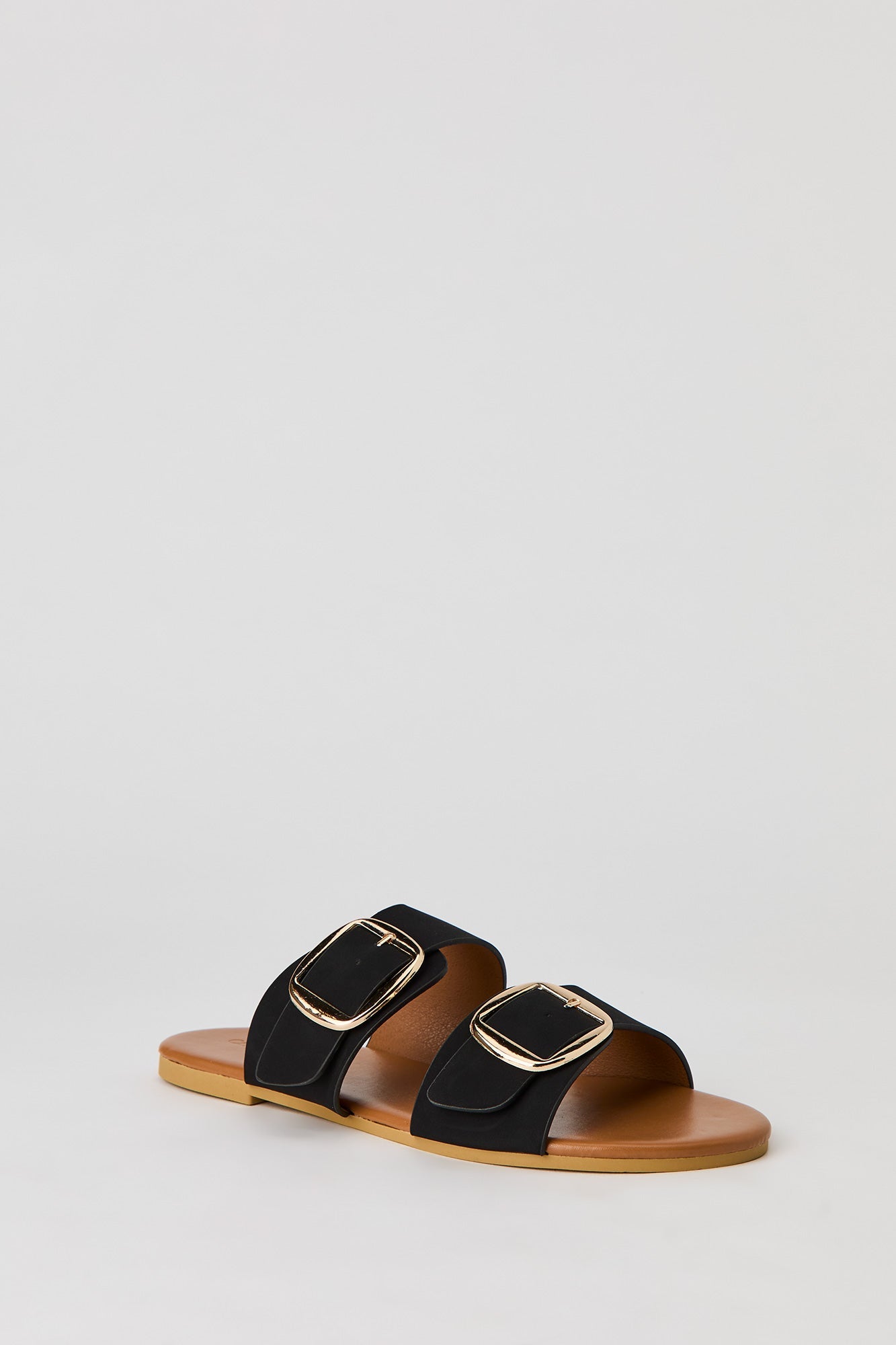 Large Double Buckle Sandal