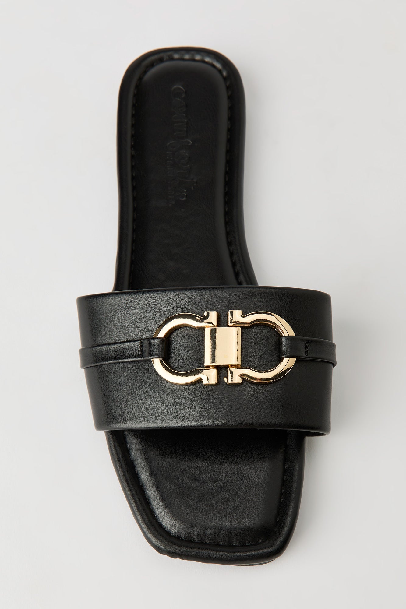 Status Printed Metal Buckle Sandal
