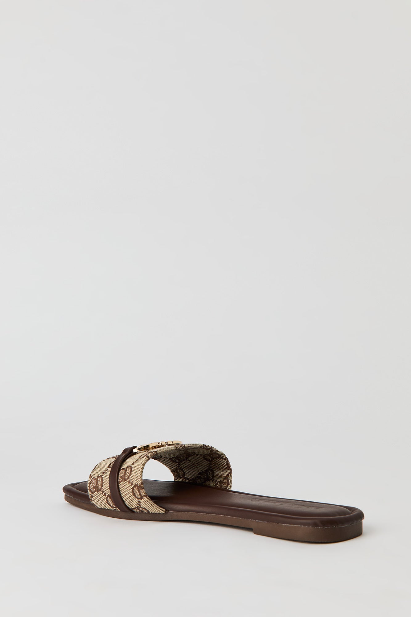Status Printed Metal Buckle Sandal