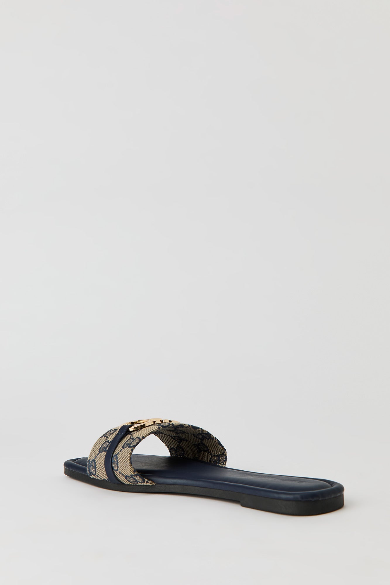 Status Printed Metal Buckle Sandal
