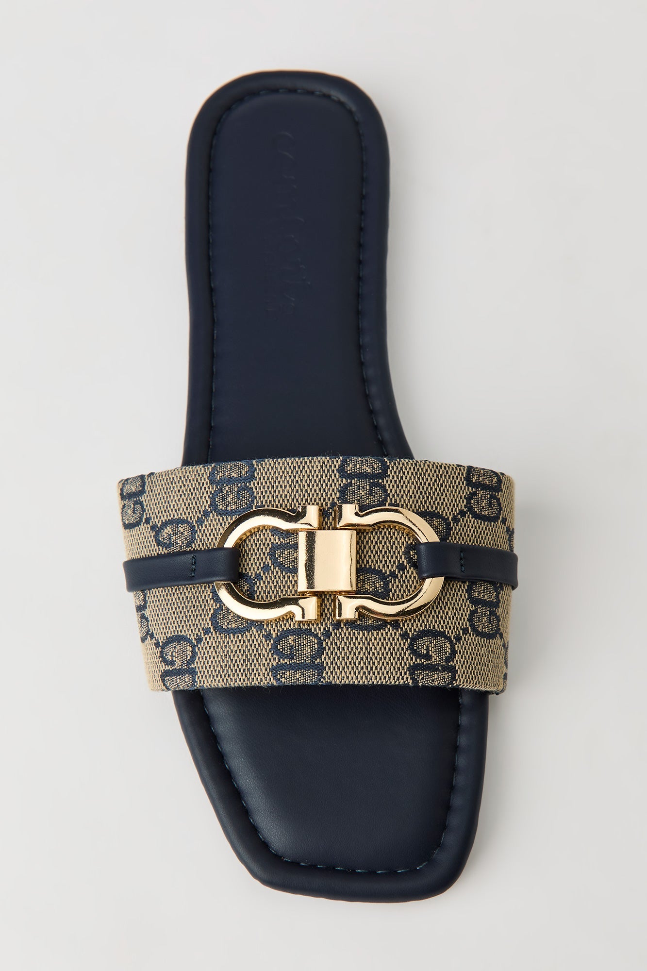 Status Printed Metal Buckle Sandal