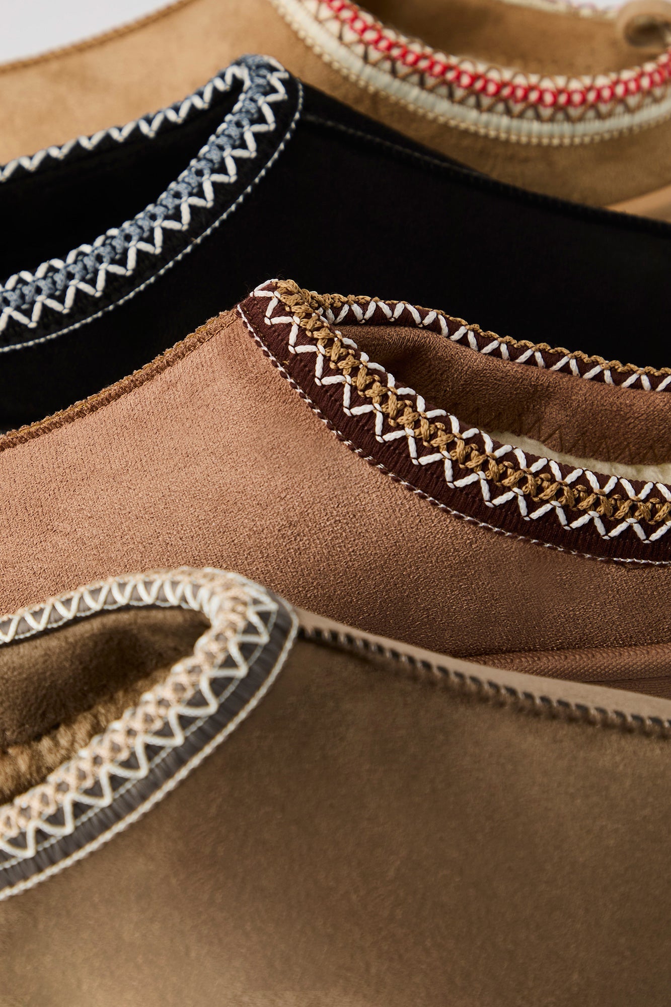 Faux Suede Embroidered Slipper Booties