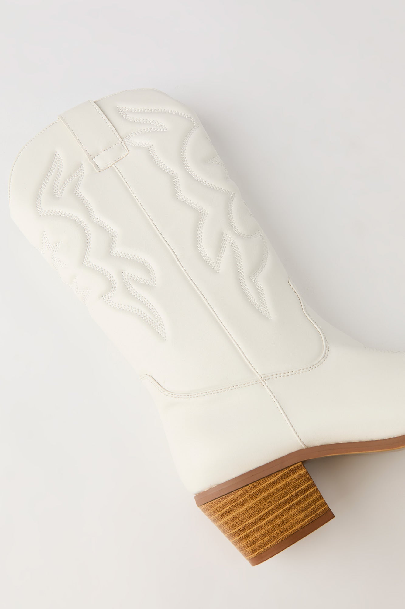 Faux Leather Cowboy Boot