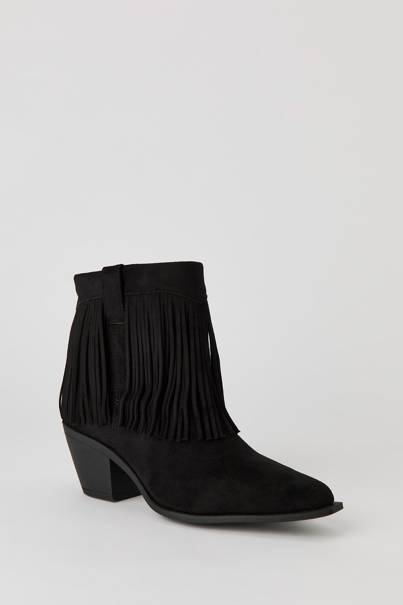Fringe Cowboy Ankle Boot