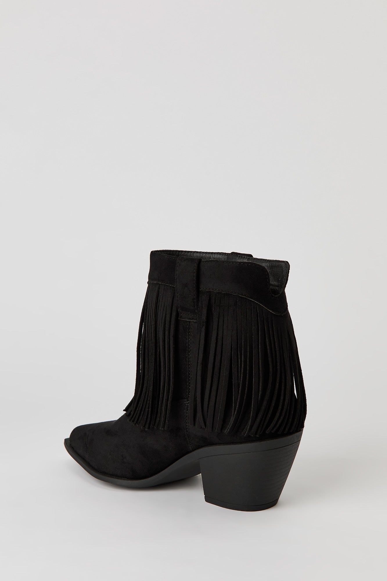 Fringe Cowboy Ankle Boot