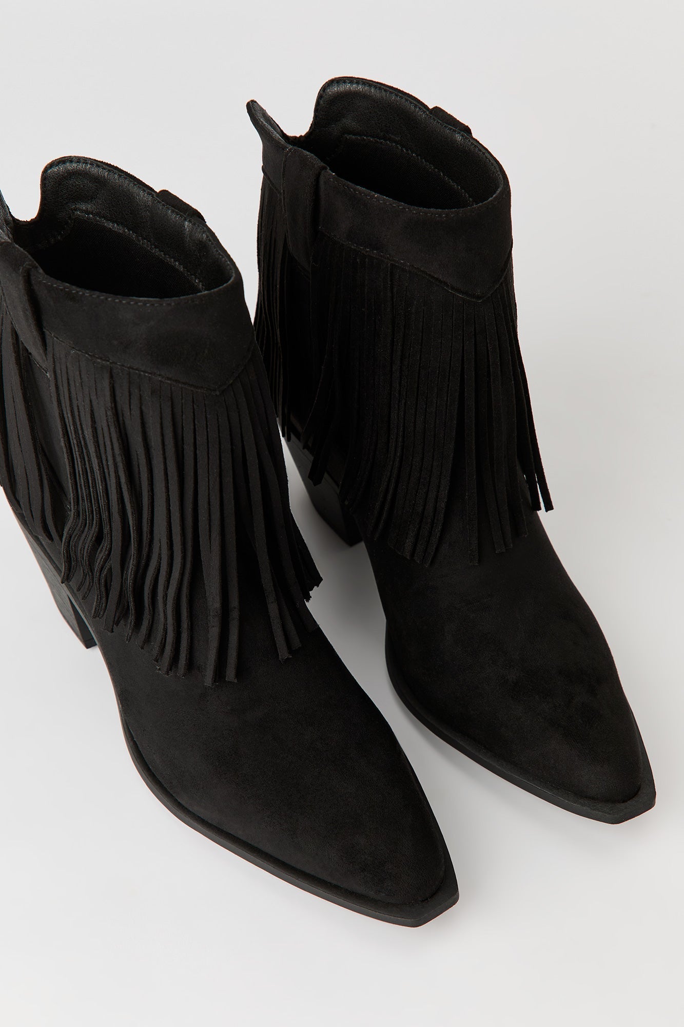 Fringe Cowboy Ankle Boot