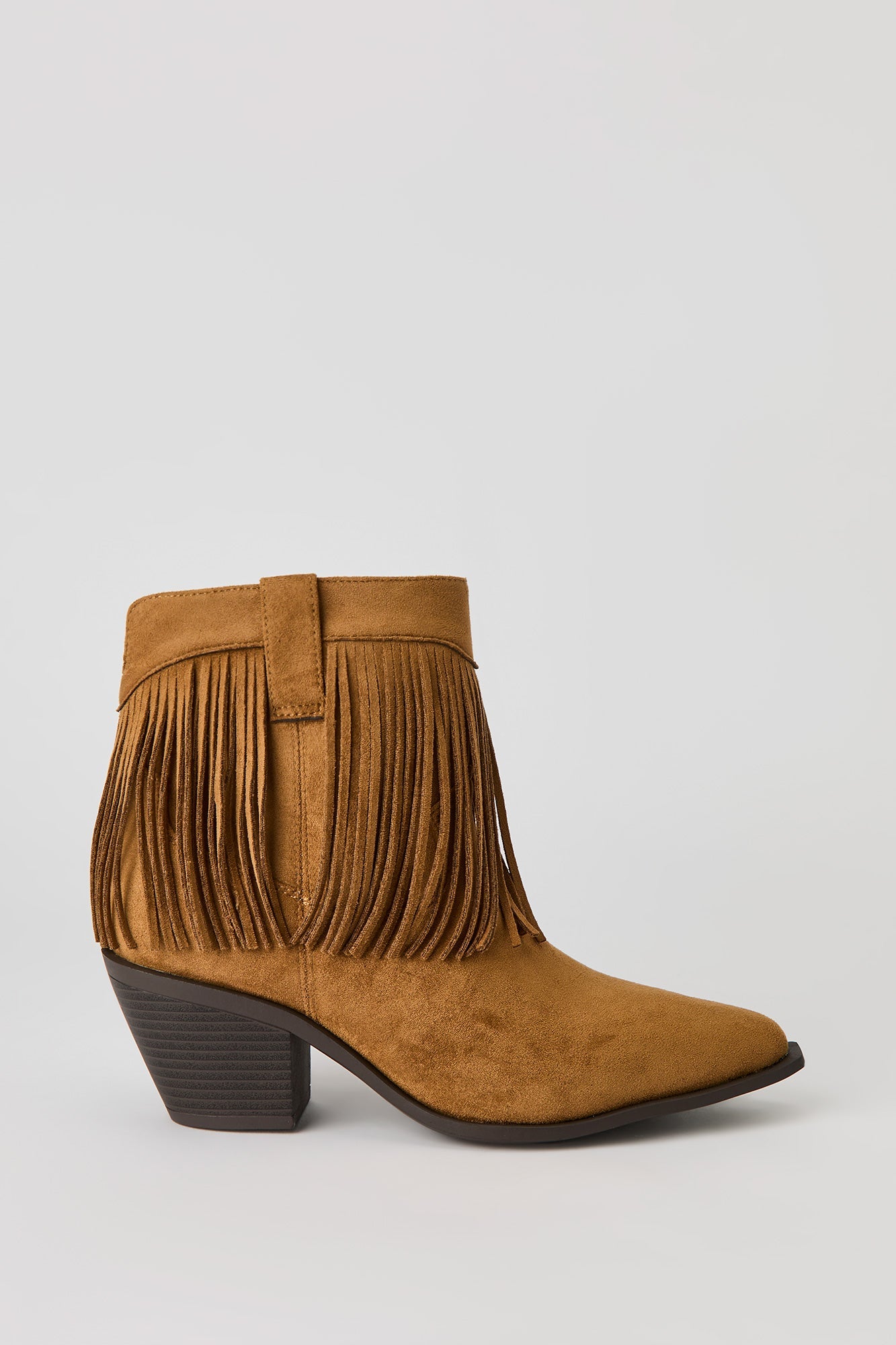 Fringe Cowboy Ankle Boot