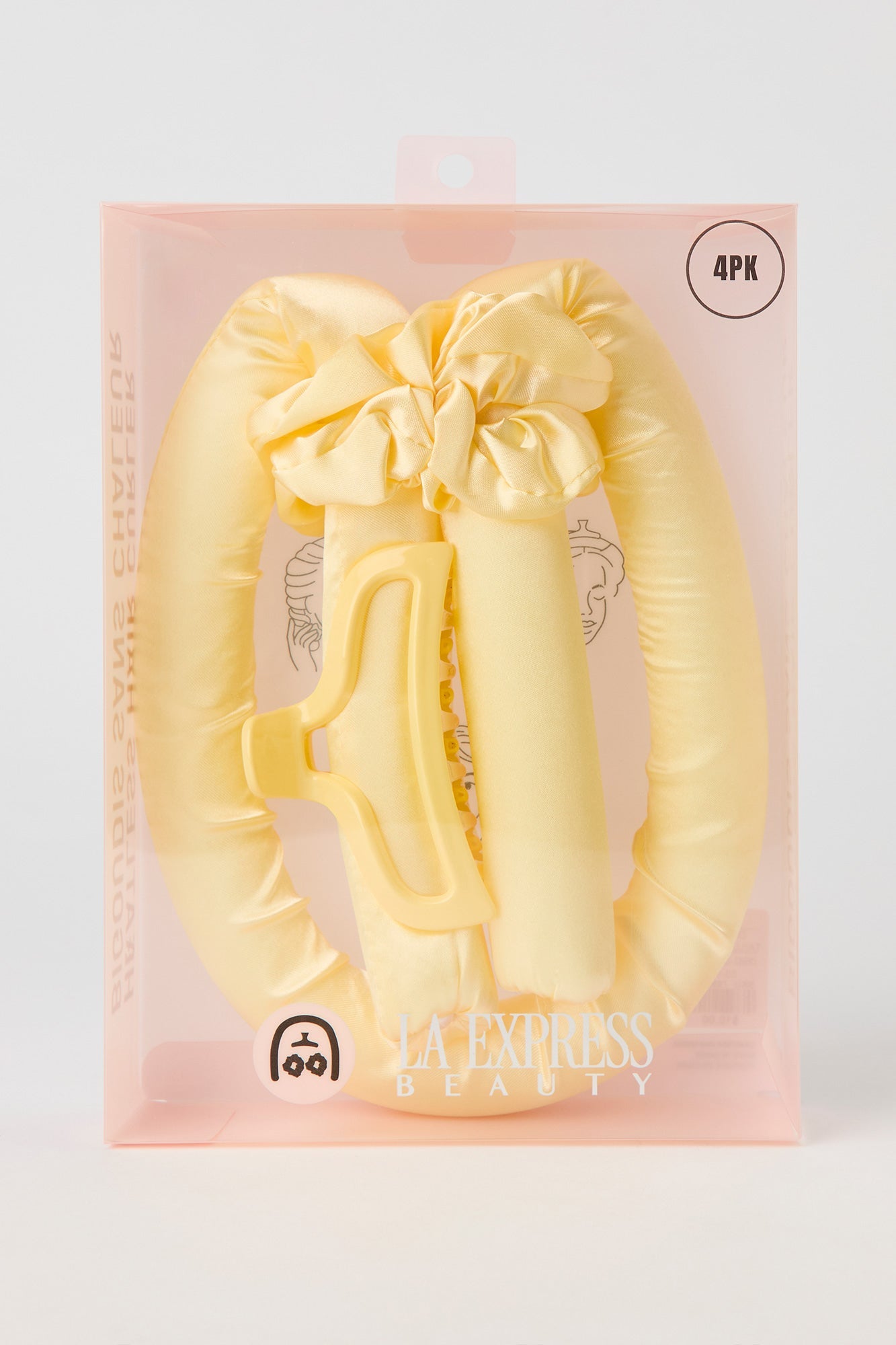 Heatless Hair Roller Set (4 Pcs)
