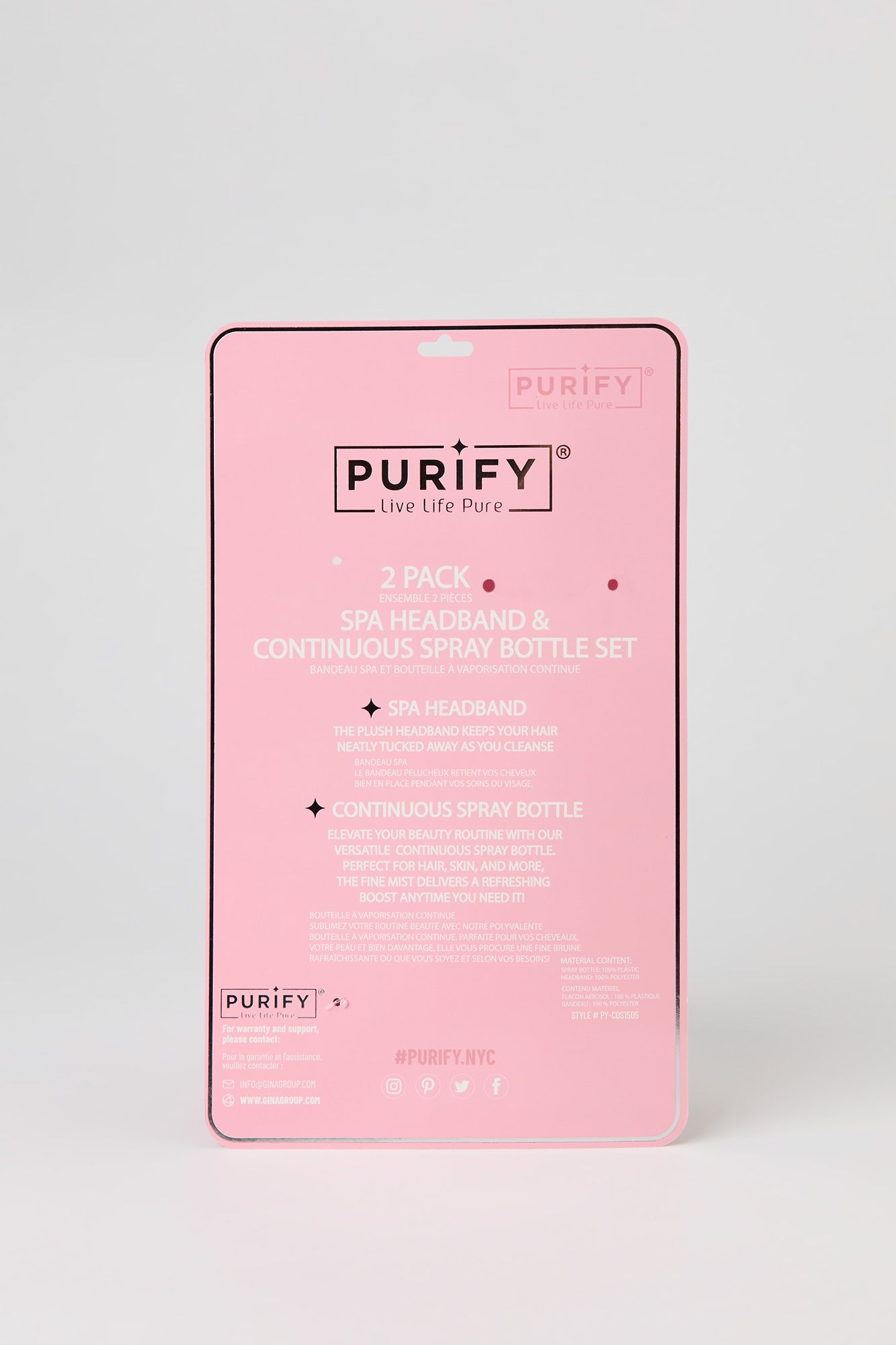 Spa Headband & Spray Bottle Set