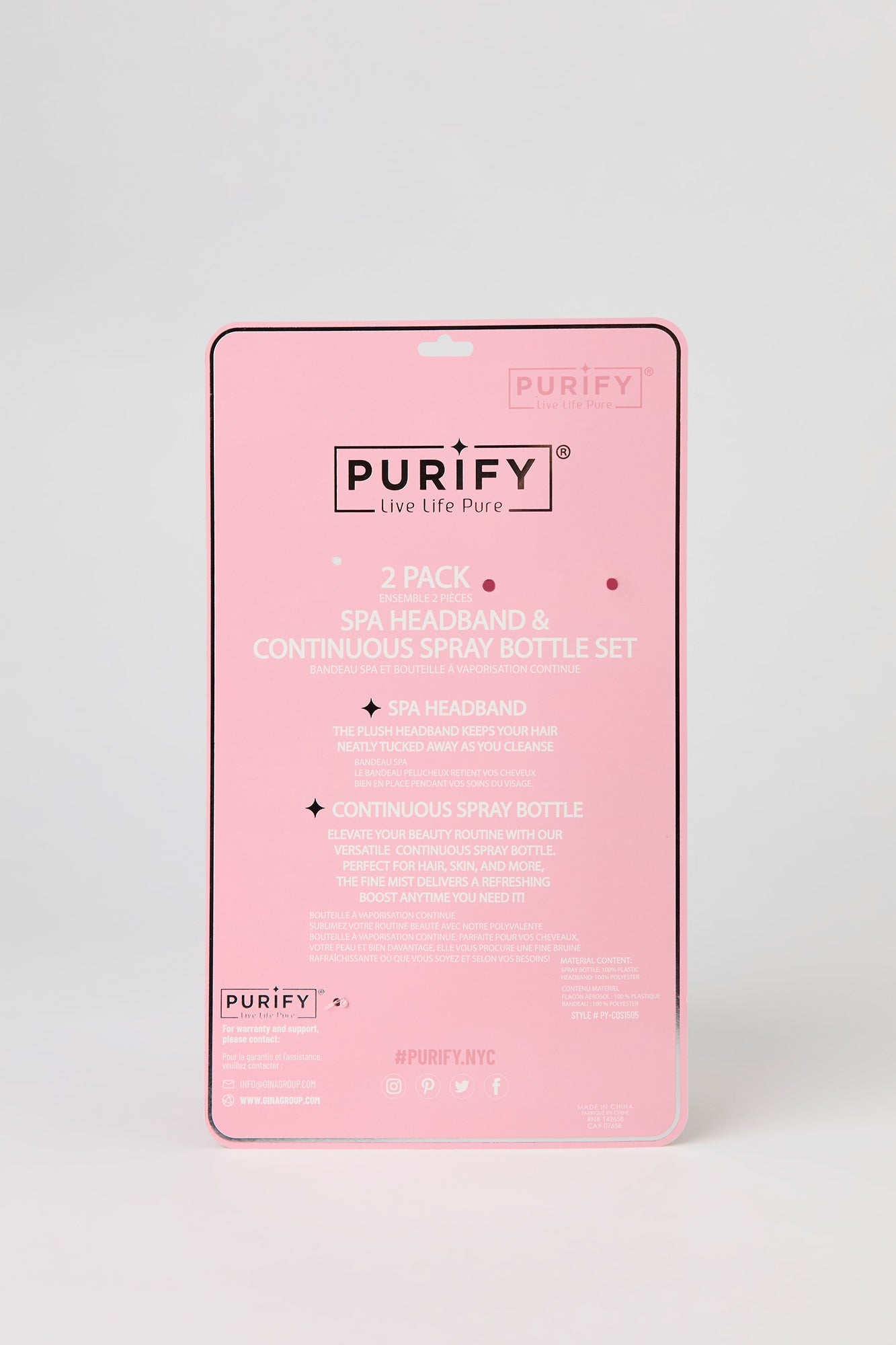 Spa Headband & Spray Bottle Set