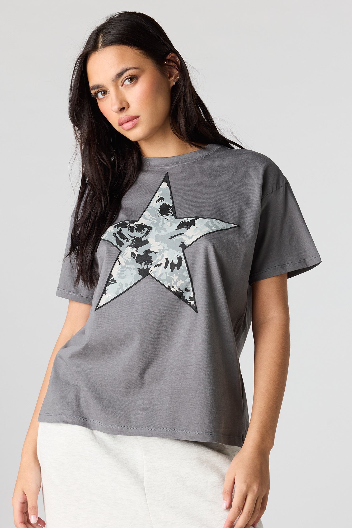 Grunge Graphic Boyfriend T-Shirt