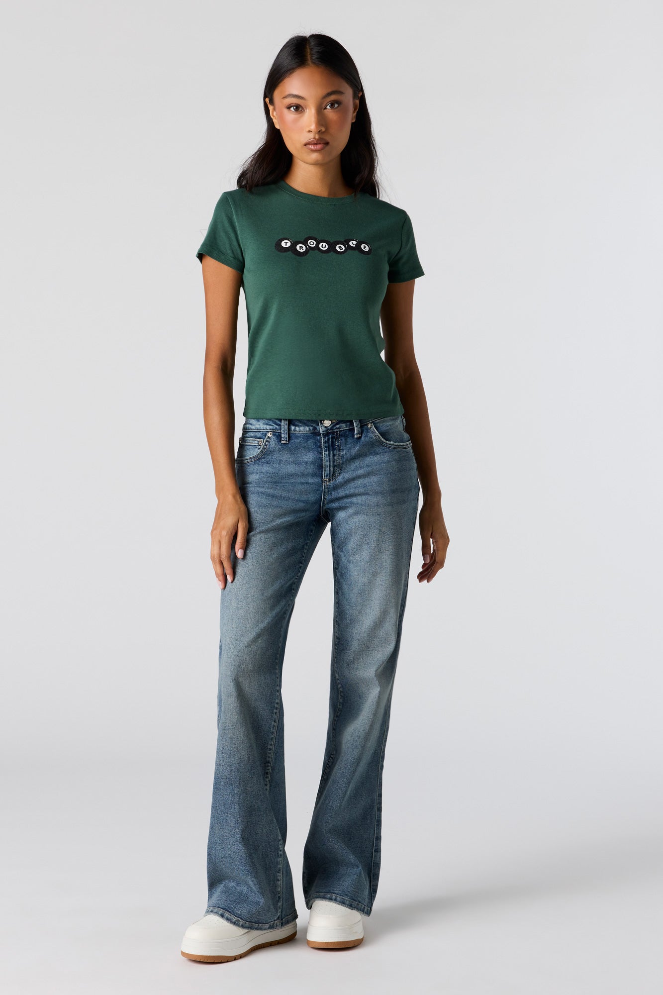 Graphic Ribbed T-Shirt