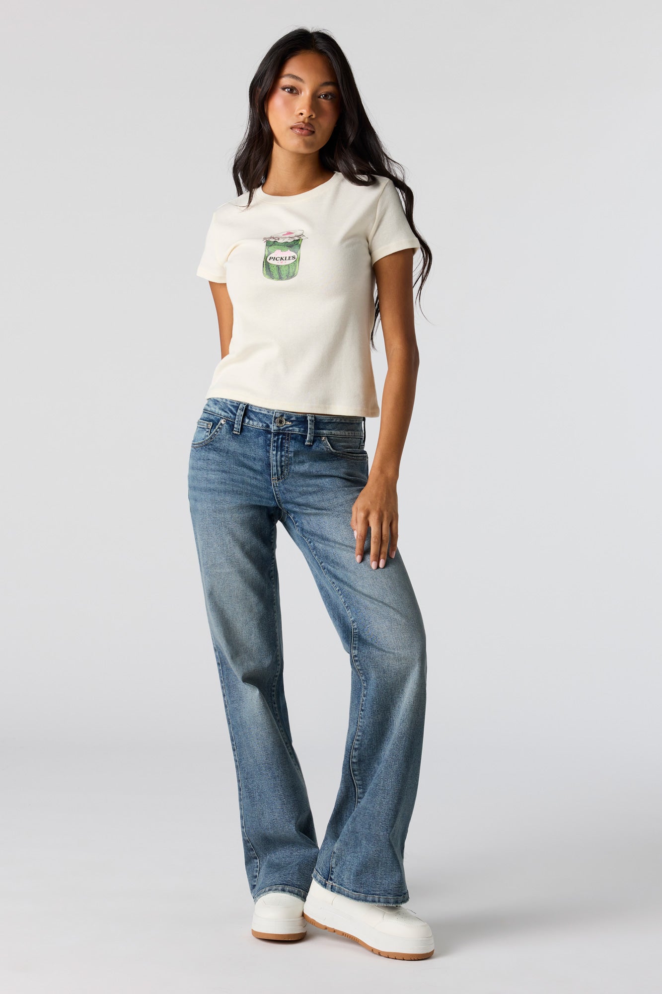 Graphic Ribbed T-Shirt
