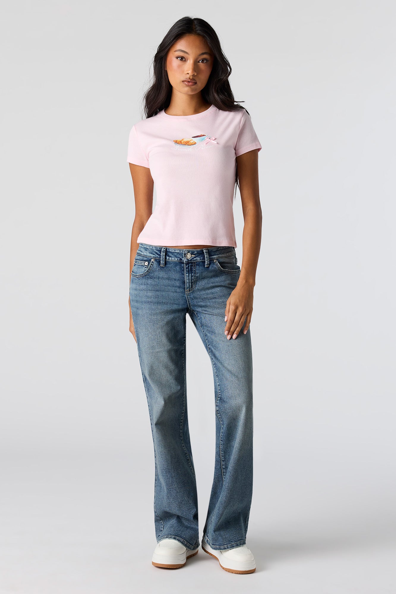 Graphic Ribbed T-Shirt