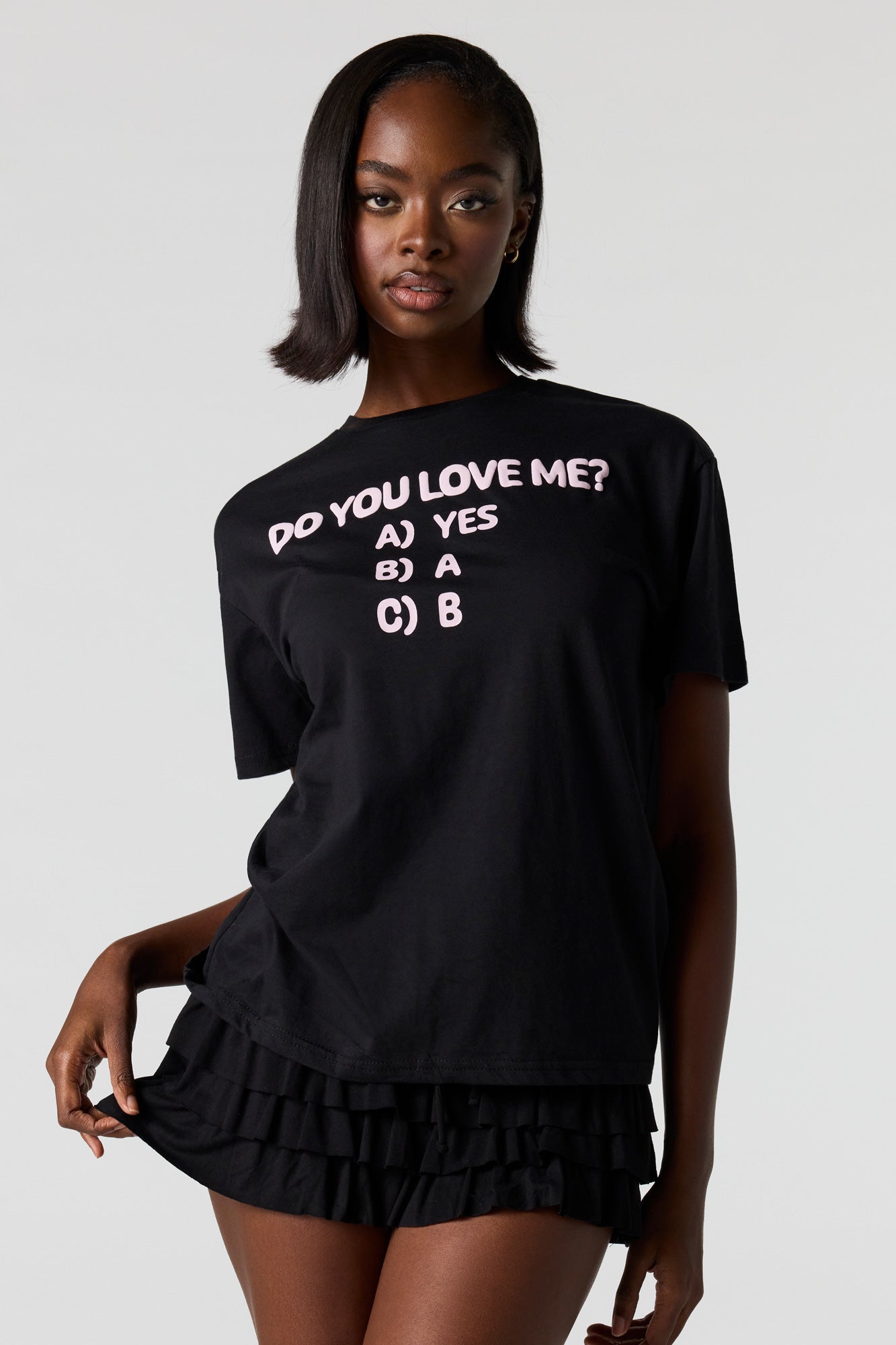 Puff Print Boyfriend T-Shirt