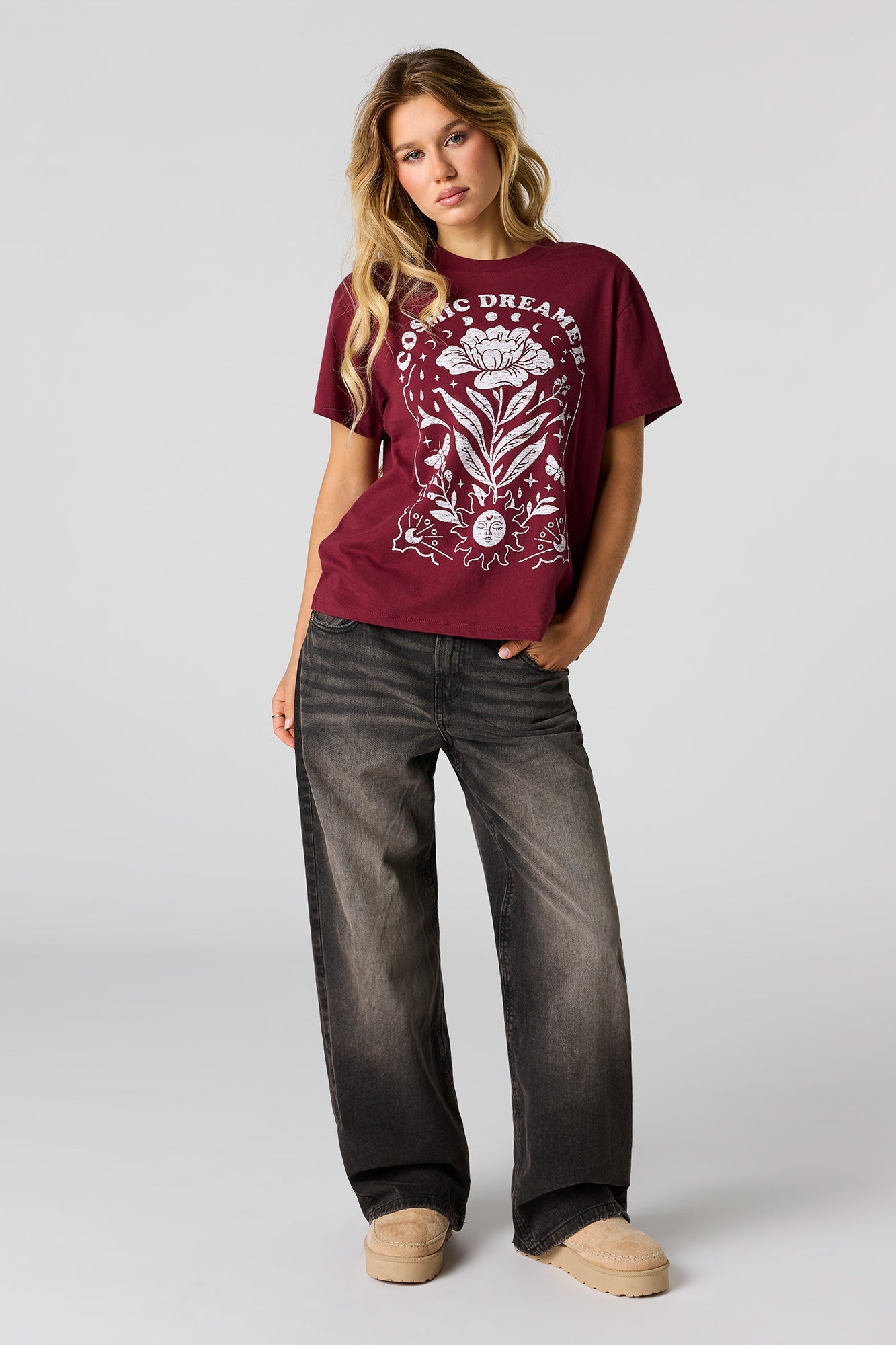 Mystic Graphic Boxy Boyfriend T-Shirt