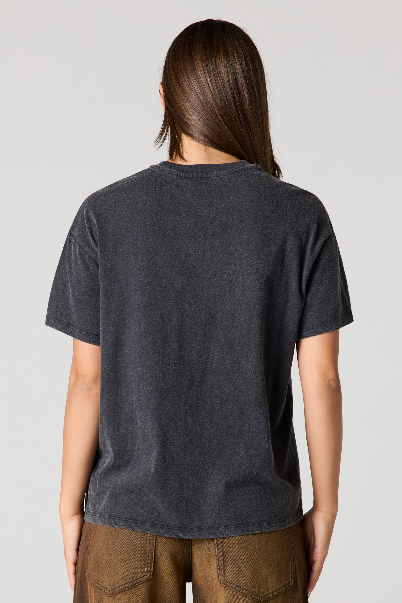 Cosmic Graphic Washed Boyfriend T-Shirt