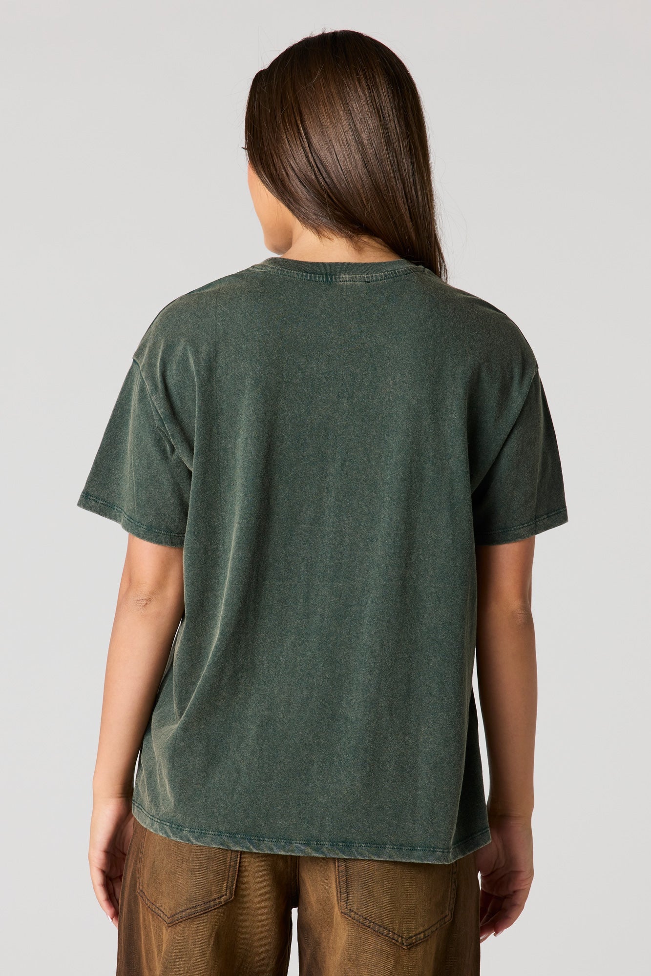 Cosmic Graphic Washed Boyfriend T-Shirt