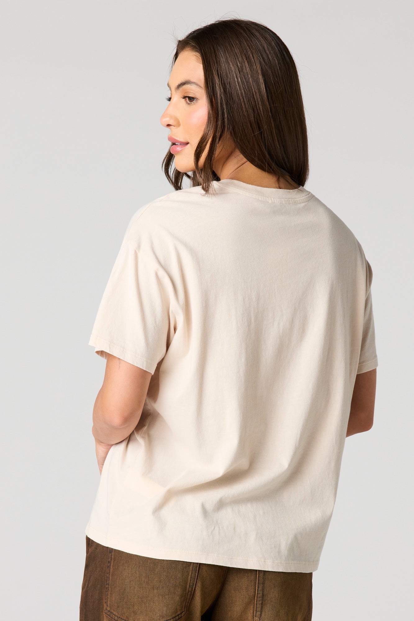 Cosmic Graphic Washed Boyfriend T-Shirt