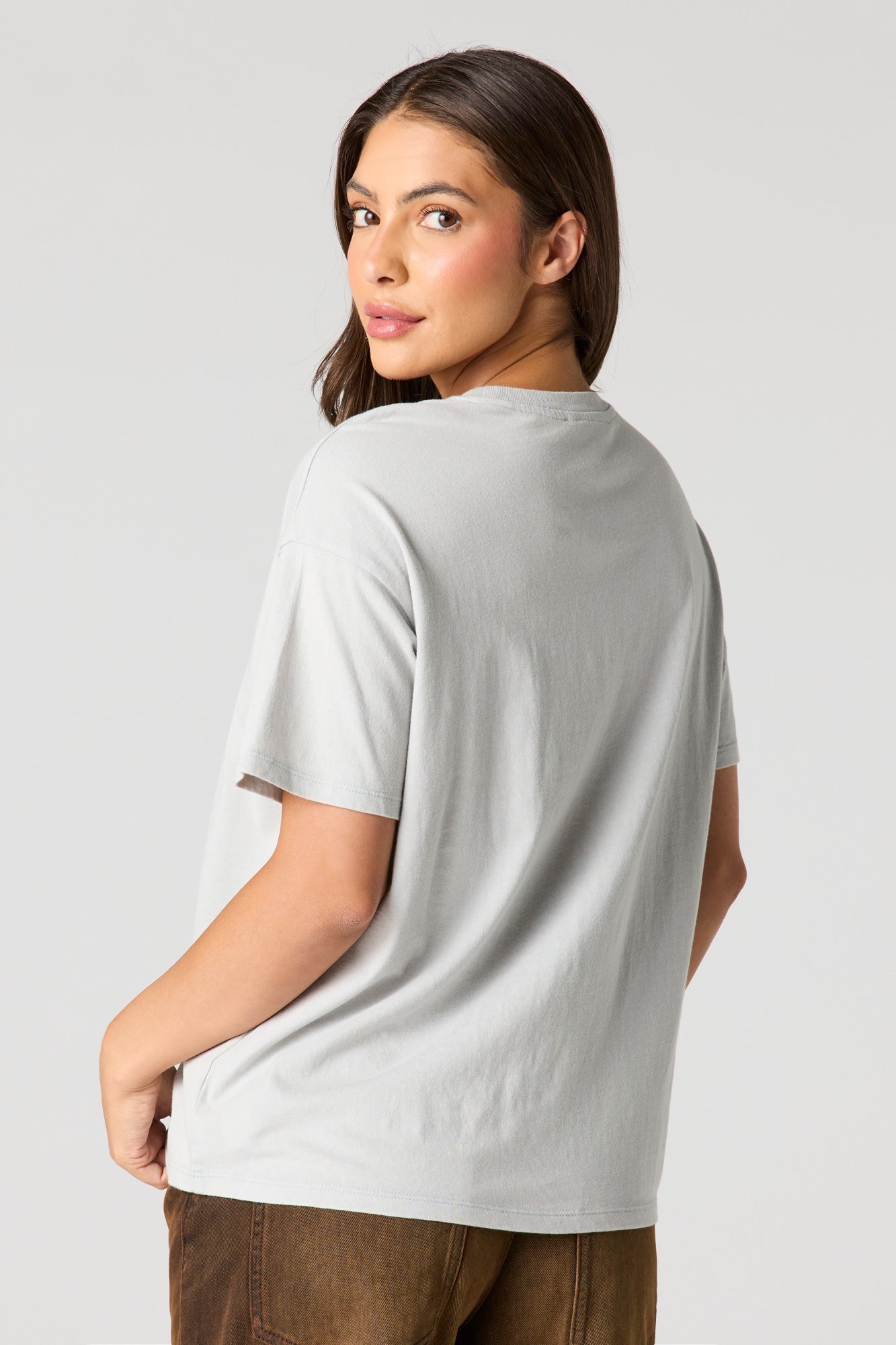 Cosmic Graphic Washed Boyfriend T-Shirt