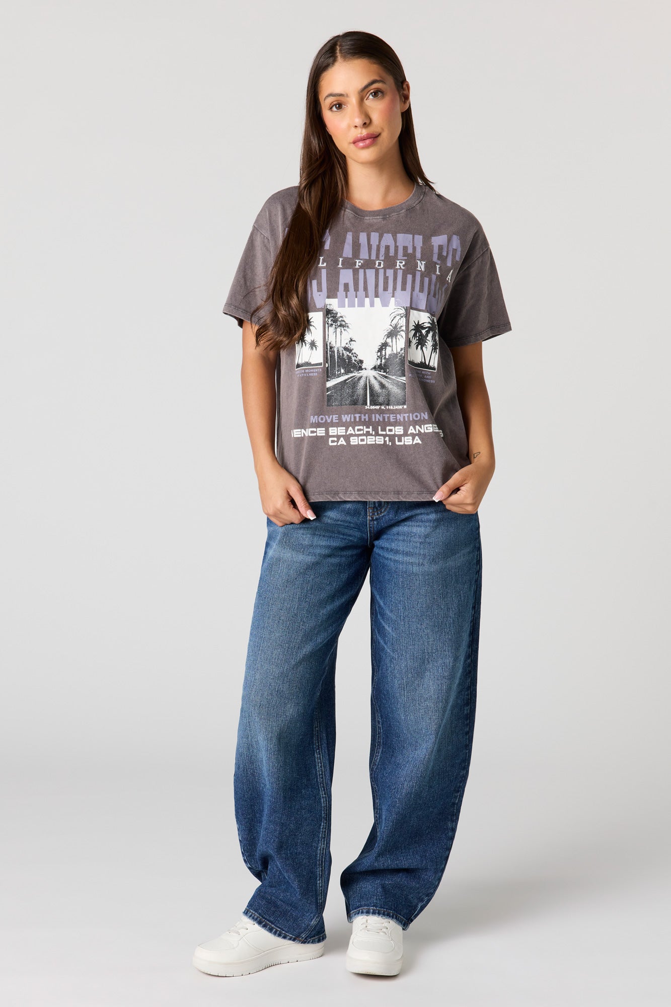 Destination Graphic Washed Boyfriend T-Shirt